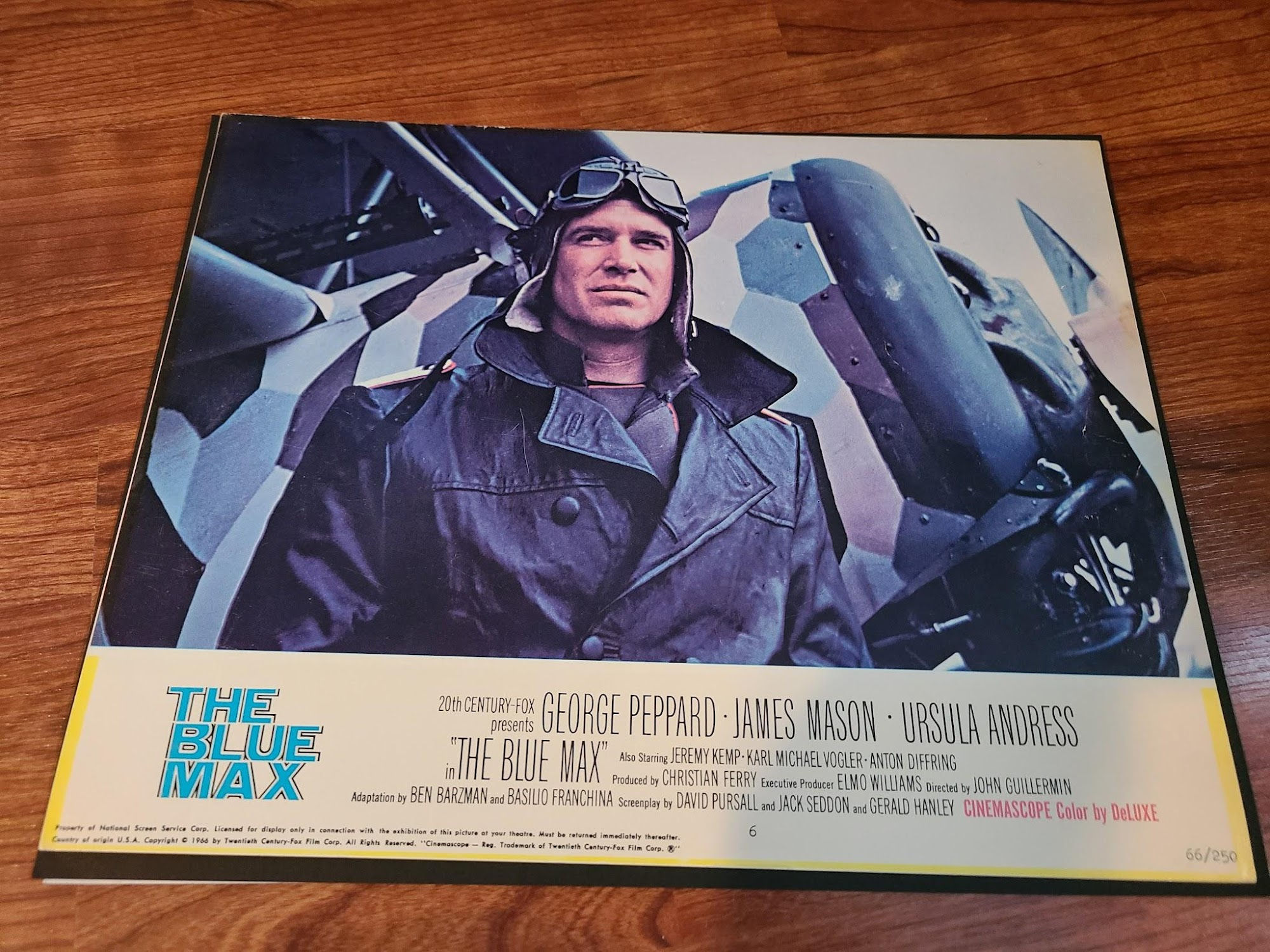 The Blue Max 1966 Military/Aviation Lobby Cards