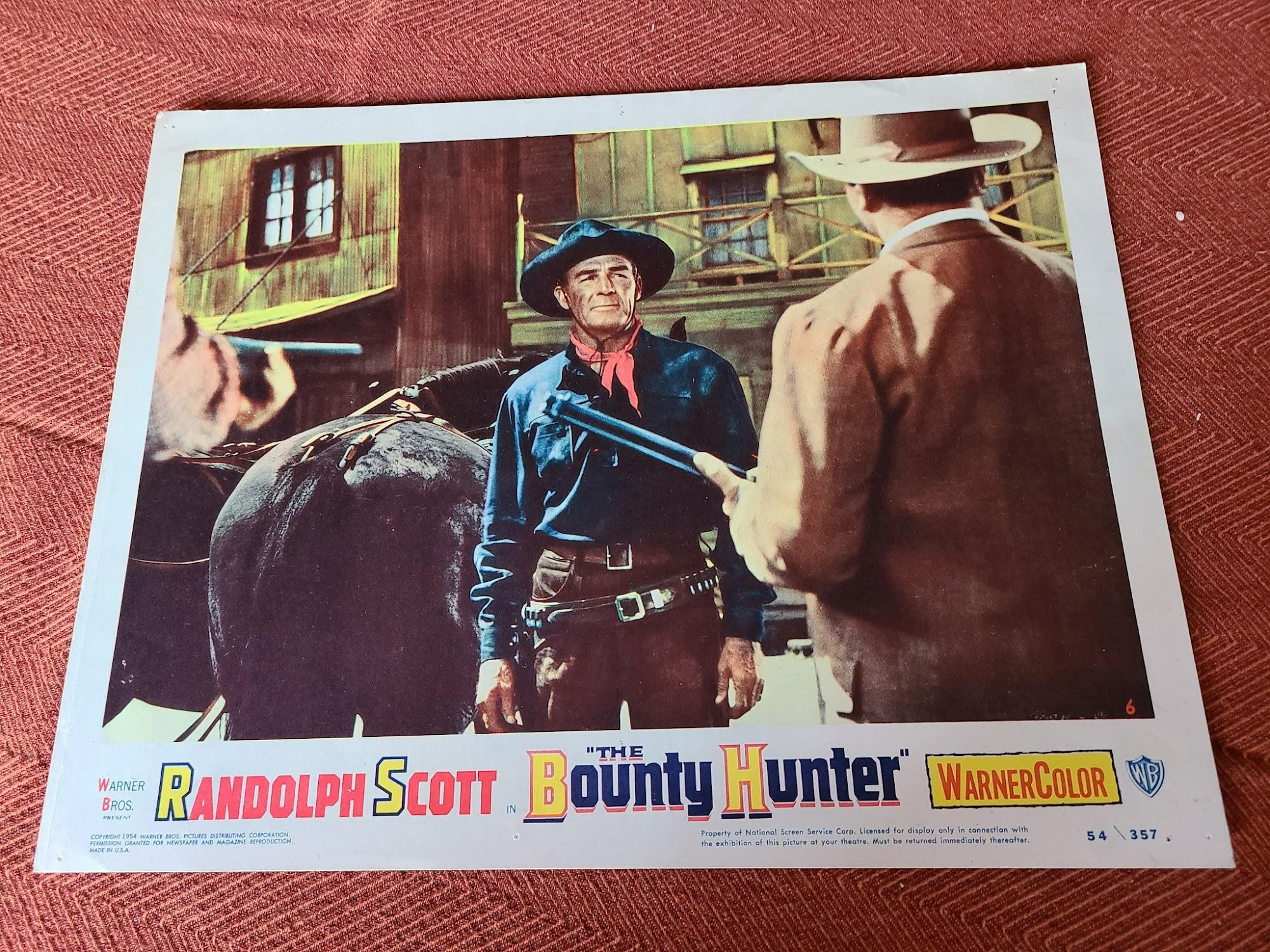 The Bounty Hunter 1954 Western Lobby Cards