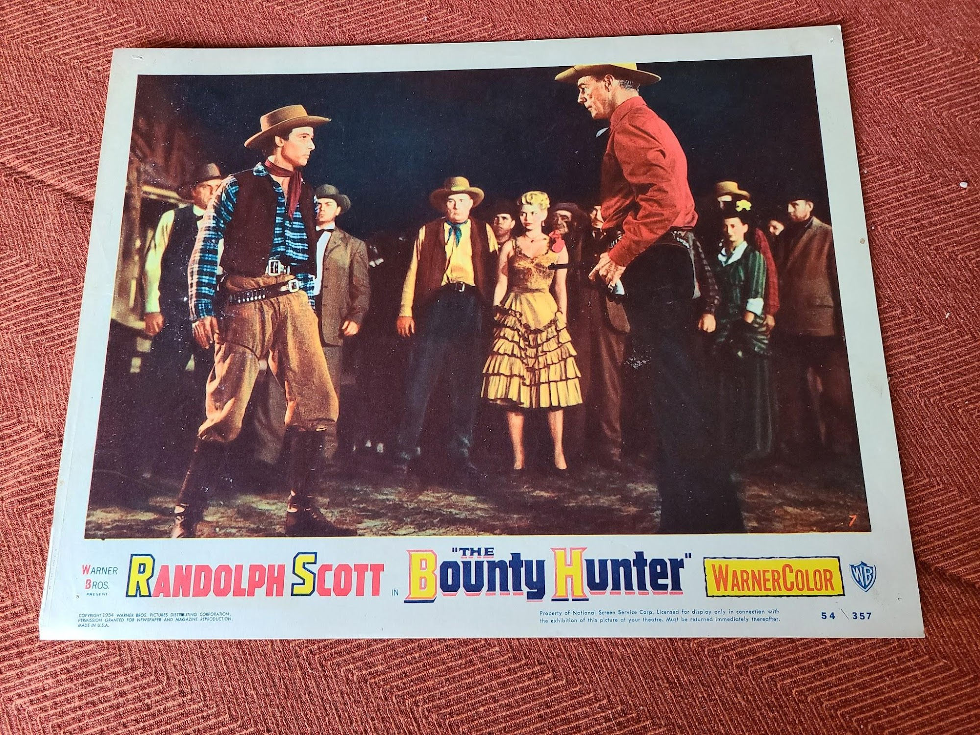 The Bounty Hunter 1954 Western Lobby Cards