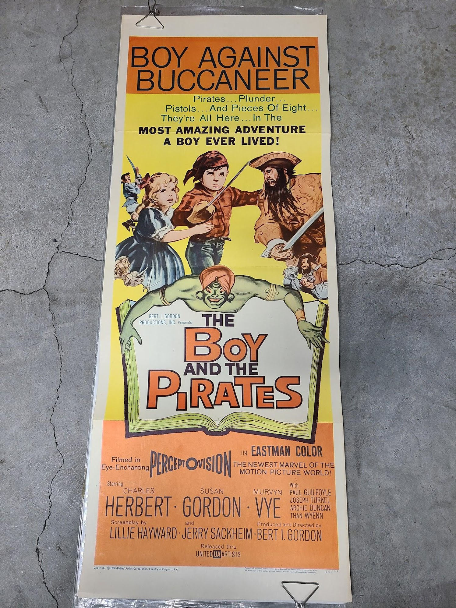 The Boy and The Pirates 1960 Inserts
