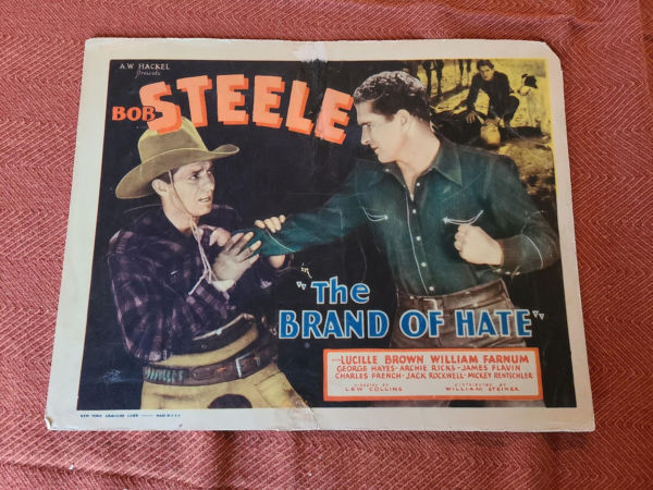 The Brand Of Hate 1934 Western Lobby Cards