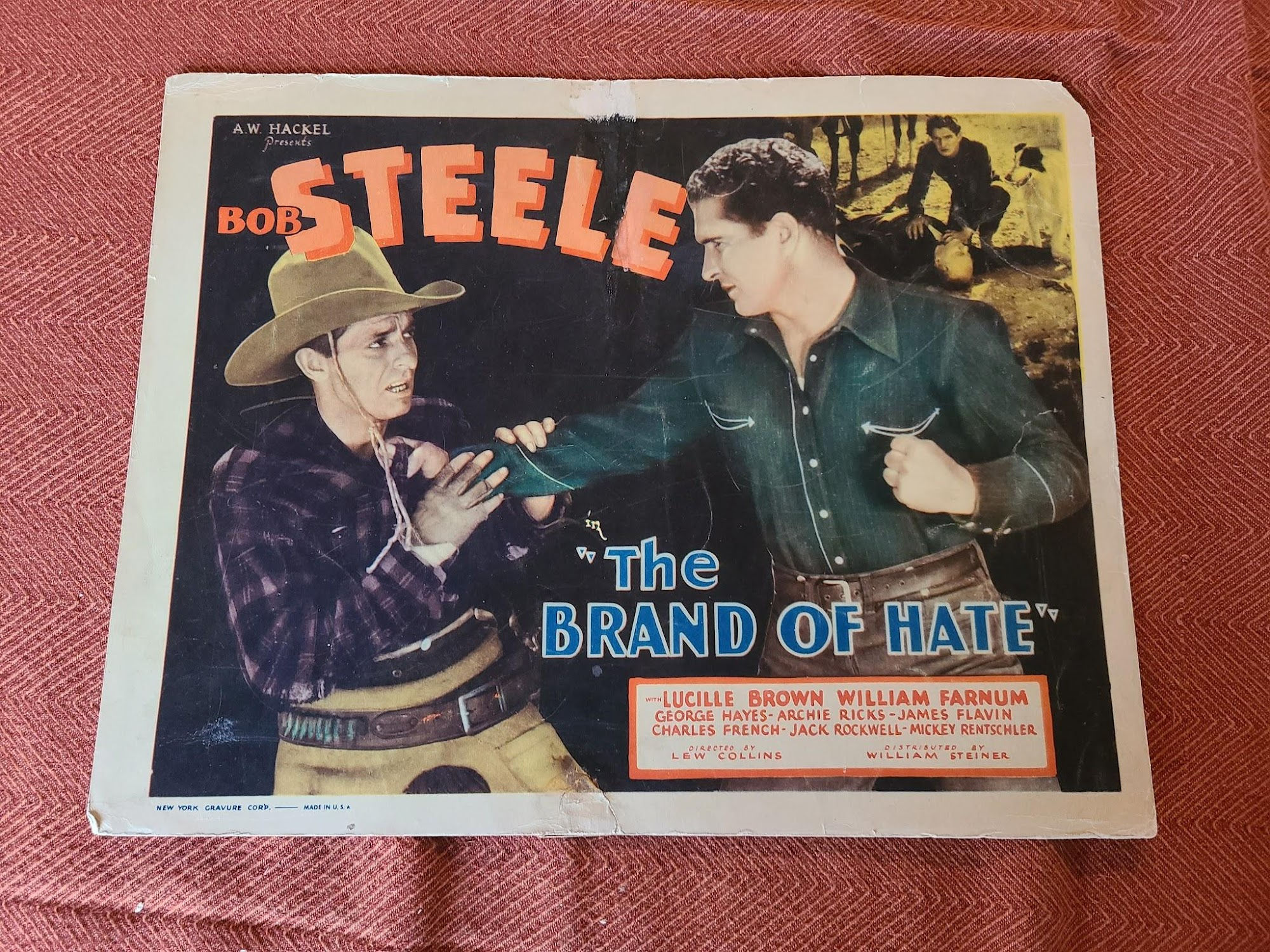The Brand Of Hate 1934 Western Lobby Cards