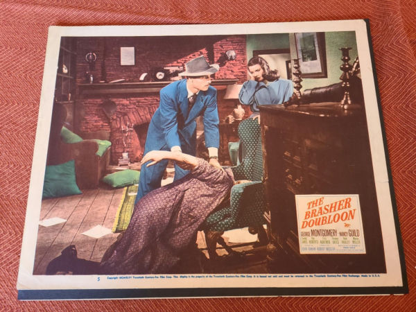 The Brasher Doubloon 1947 General Lobby Cards