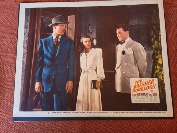The Brasher Doubloon 1947 General Lobby Cards