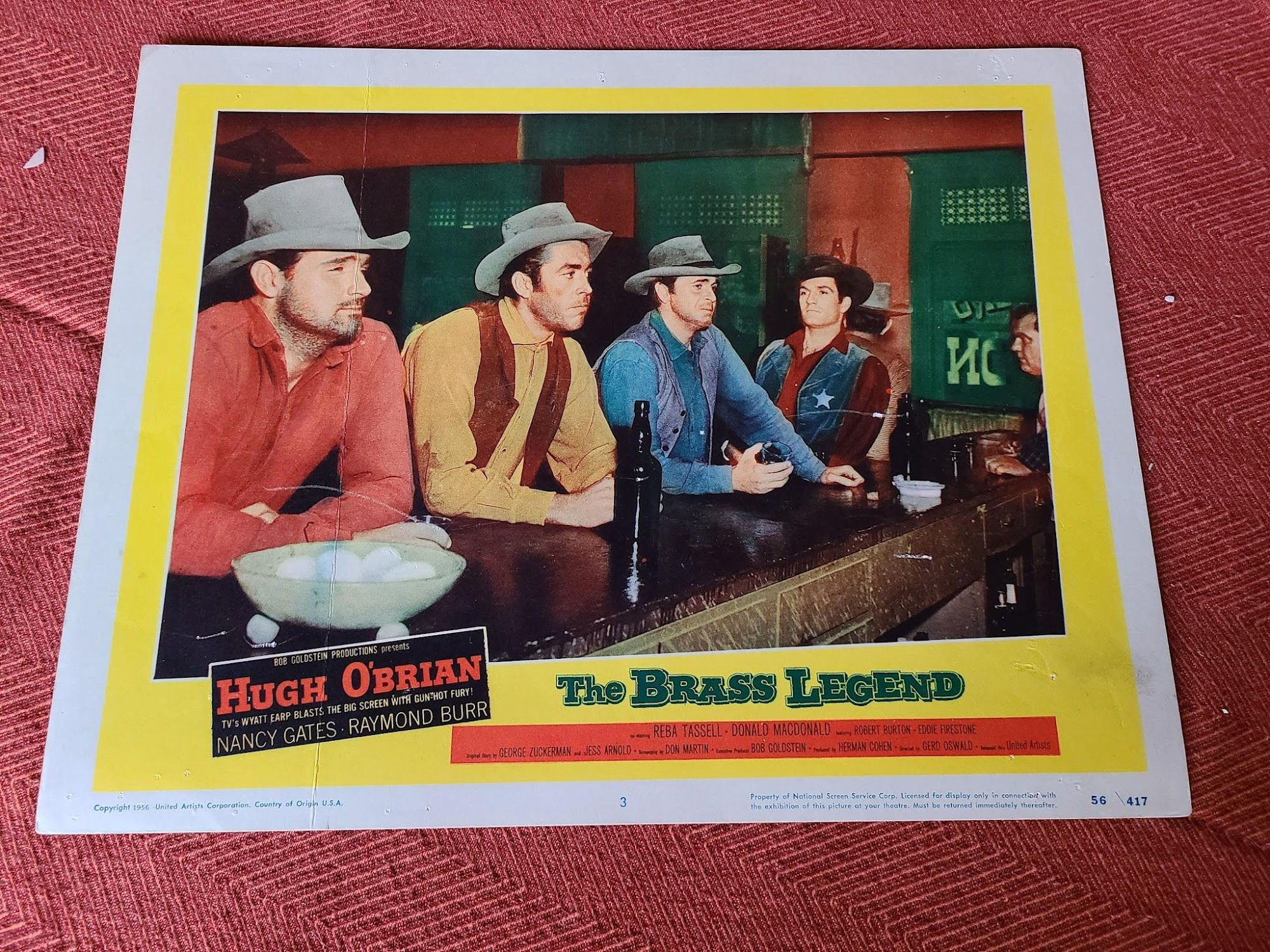 The Brass Legend 1956 Western Lobby Cards
