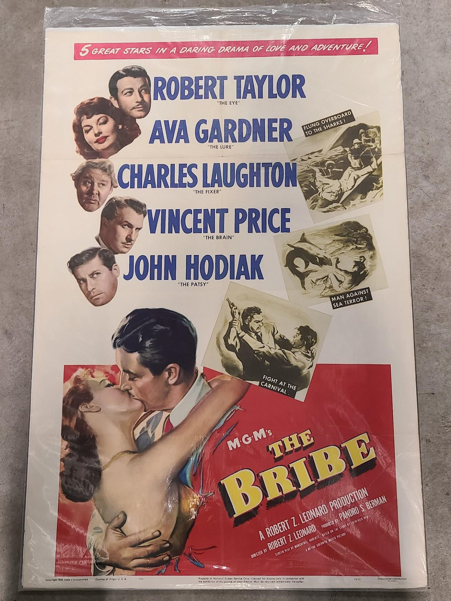 The Bribe 1949 1 Sheets/US