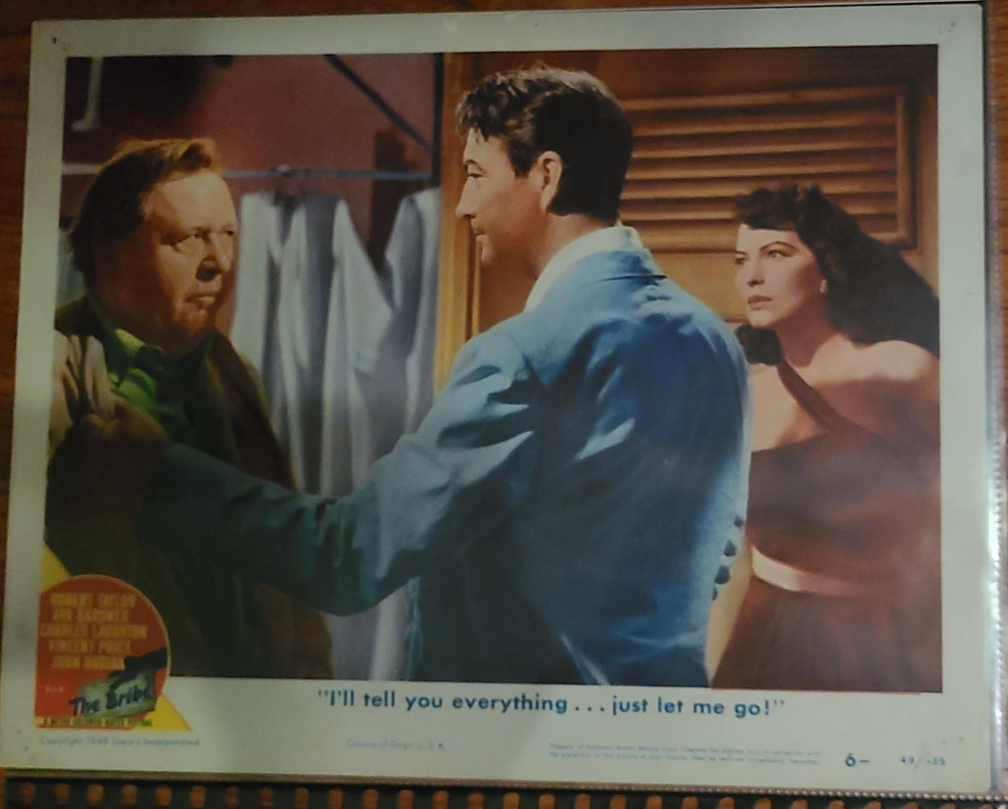 The Bribe 1949 General Lobby Cards