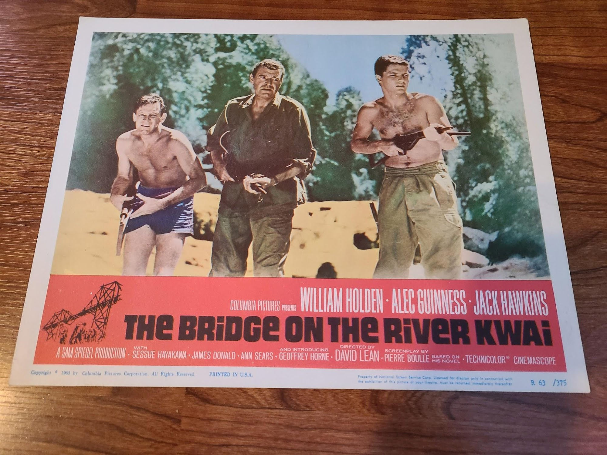 The Bridge On The River Kwai 1957 Military/Aviation Lobby Cards