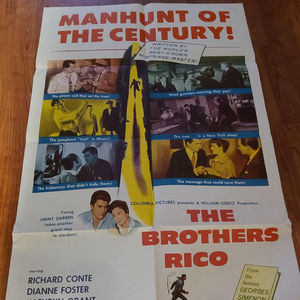 The Brothers Rico 1957 1 Sheets/US