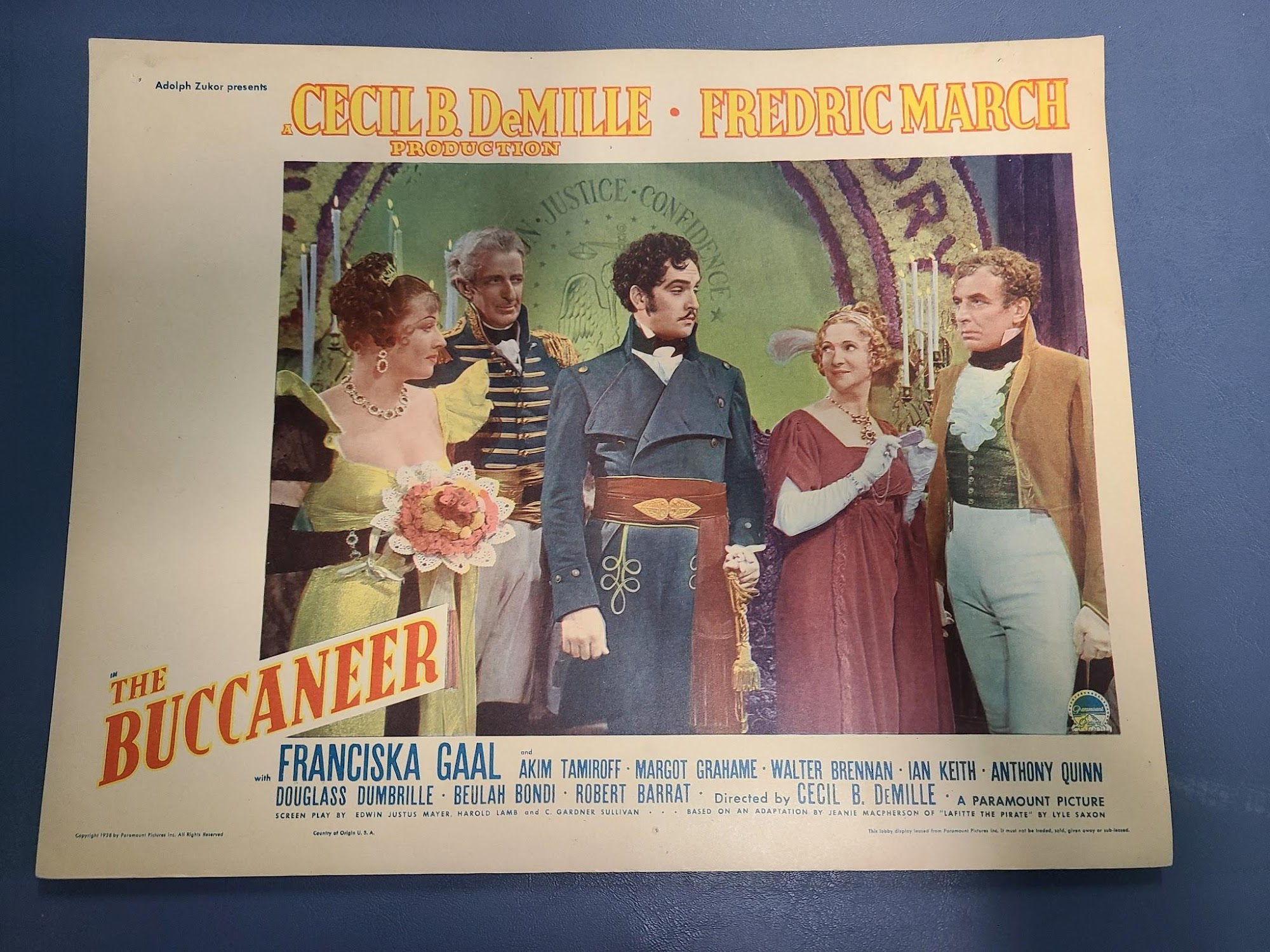 The Buccaneer 1938 General Lobby Cards