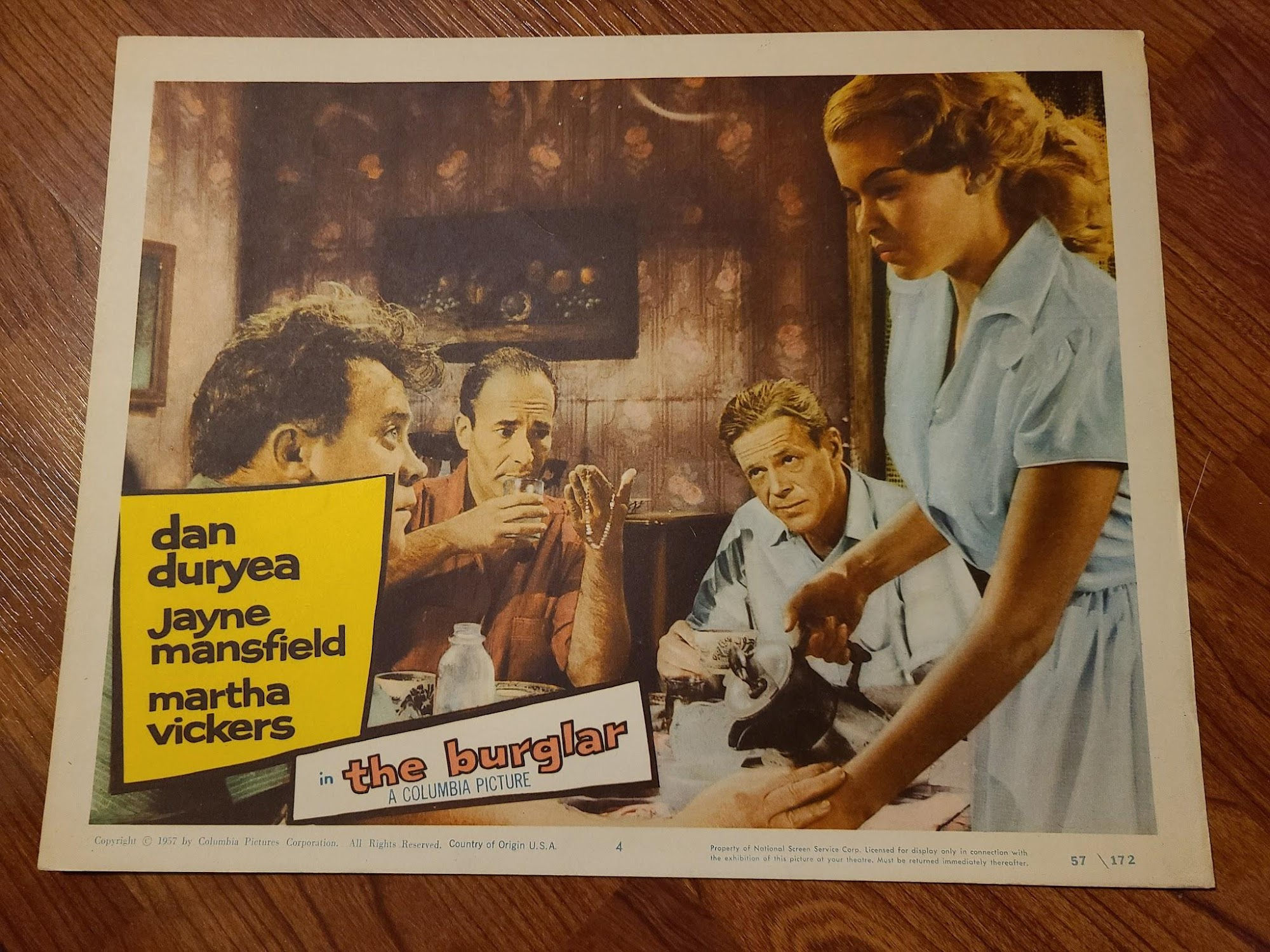 The Burglar 1957 General Lobby Cards