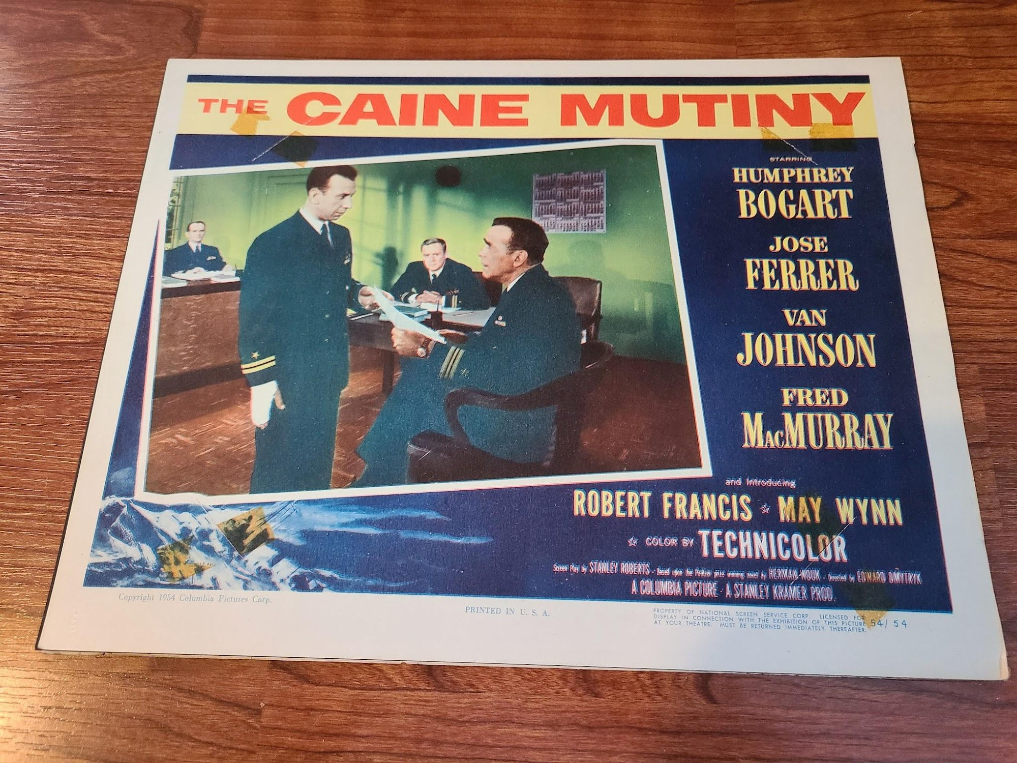 The Caine Mutiny 1954 Military/Aviation Lobby Cards