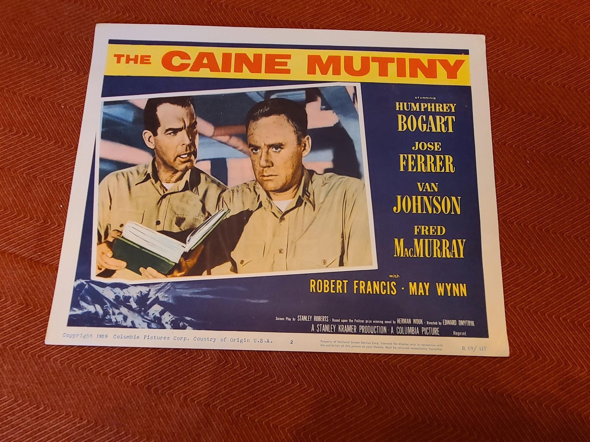 The Caine Mutiny 1954 Military/Aviation Lobby Cards
