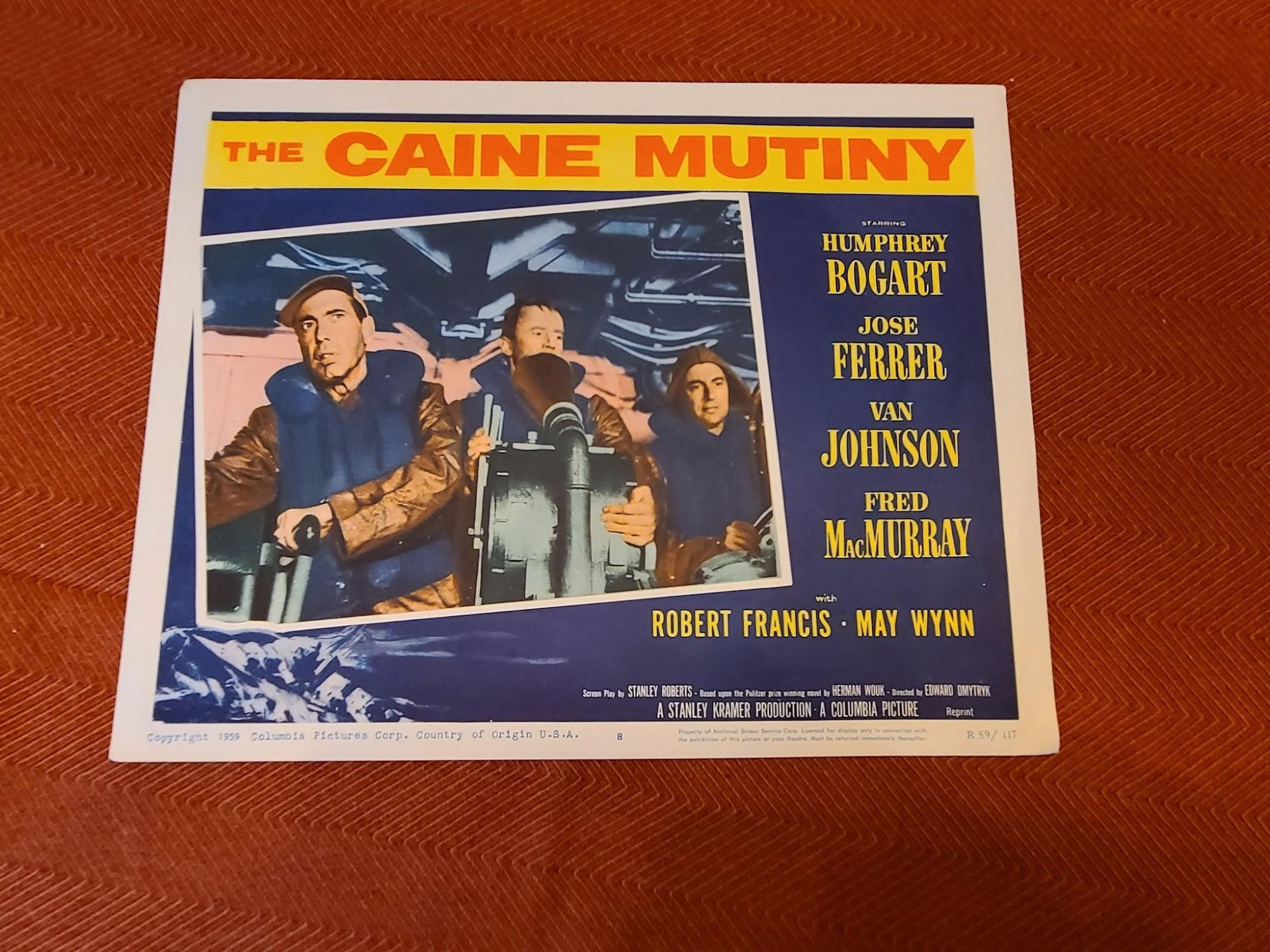 The Caine Mutiny 1954 Military/Aviation Lobby Cards