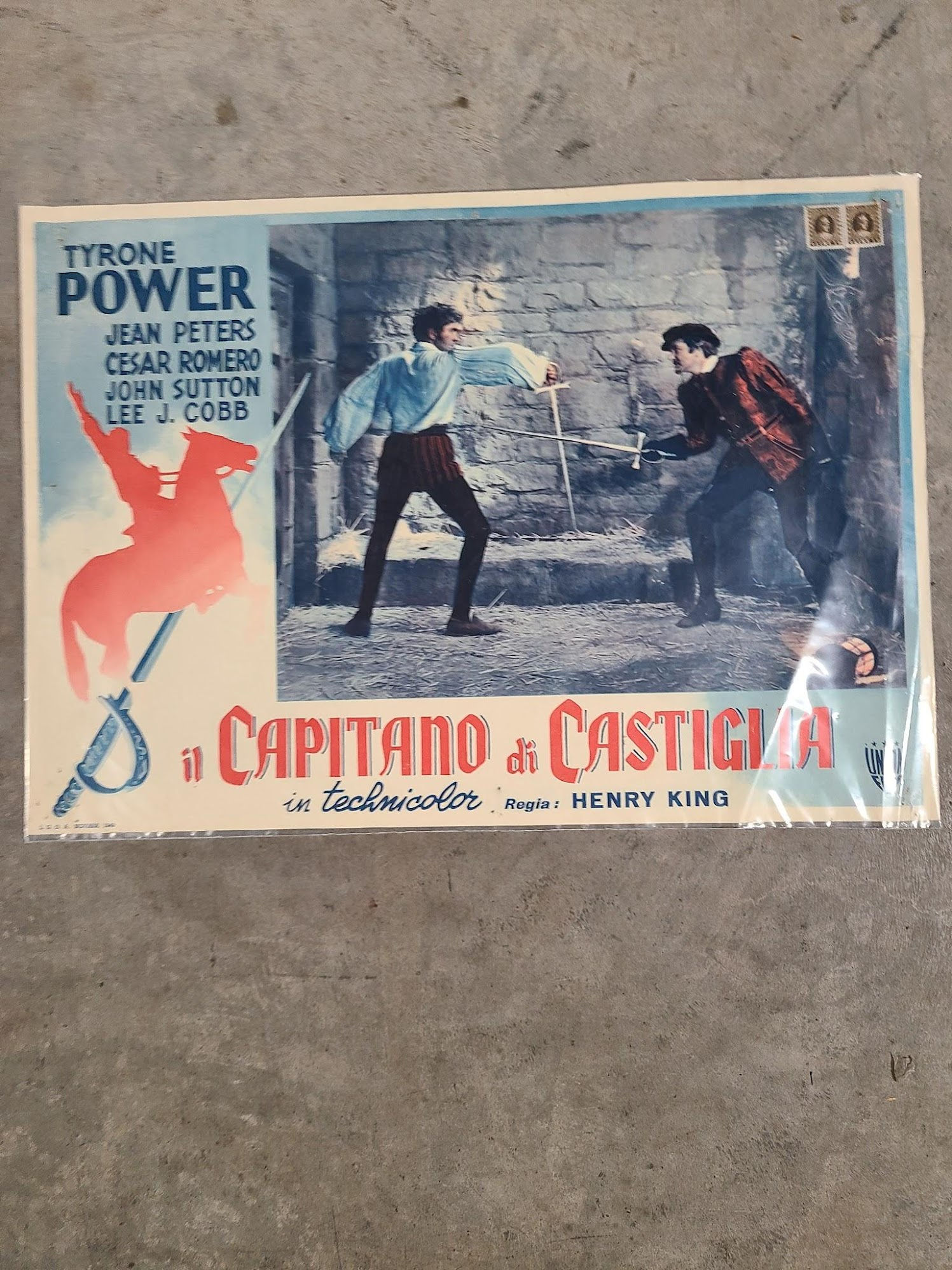 The Captain From Castile 1947 Italian Cards