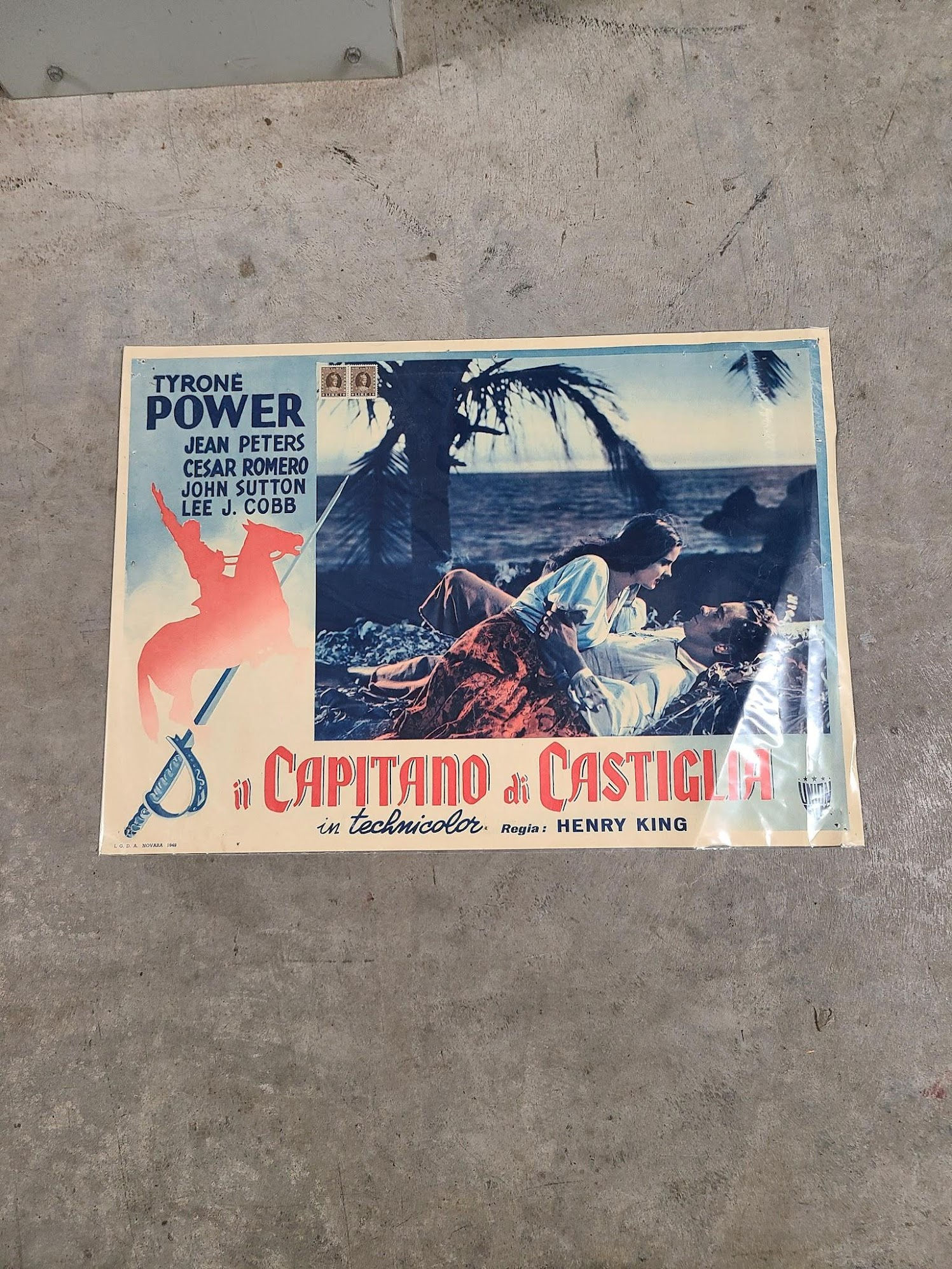 The Captain From Castile 1947 Italian Cards