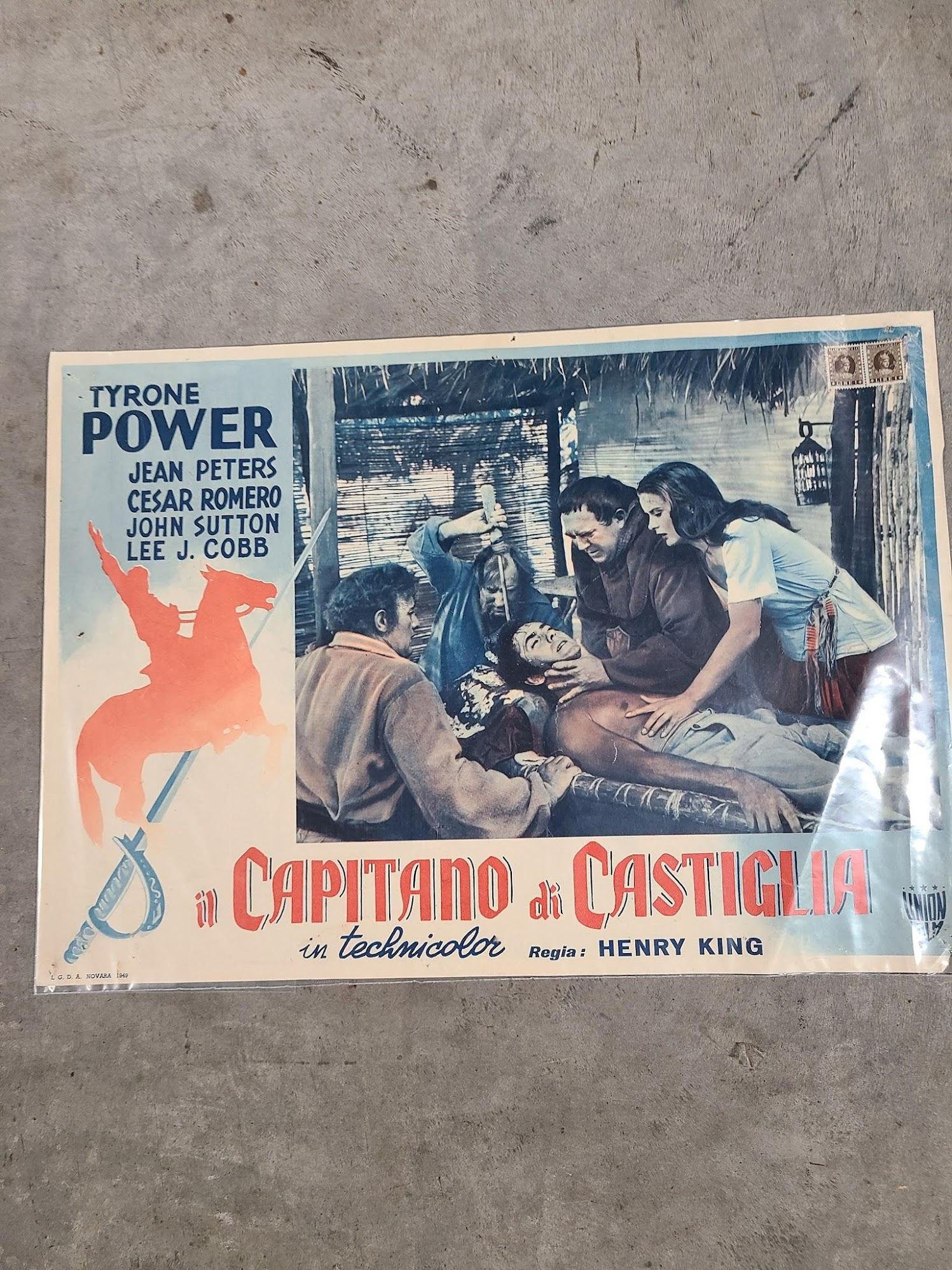 The Captain From Castile 1947 Italian Cards