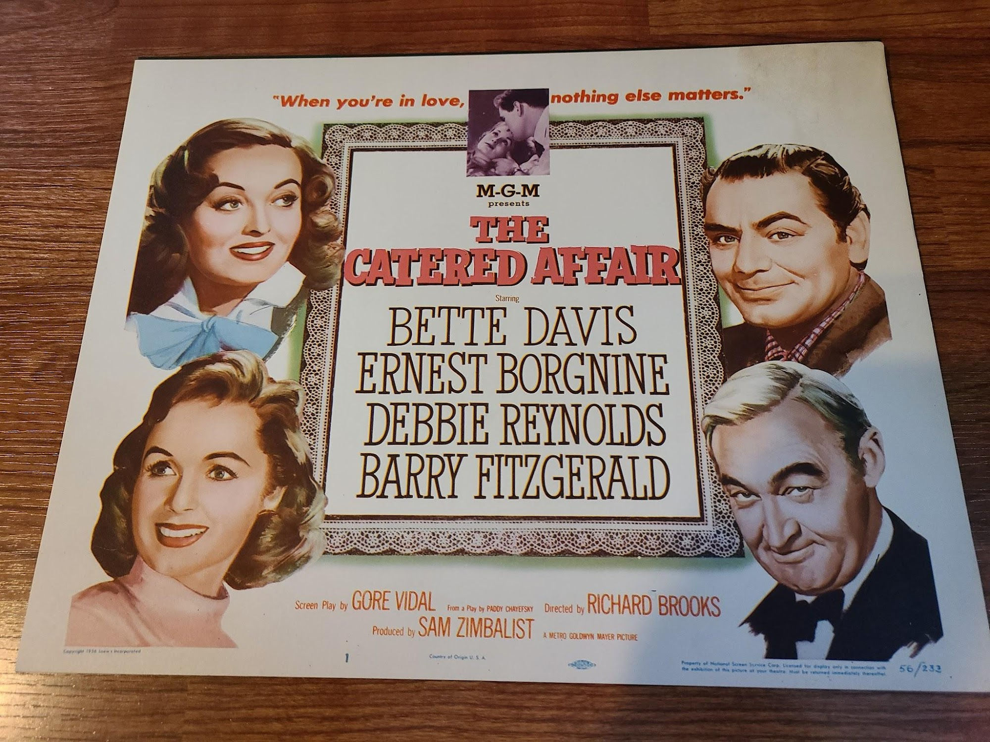 The Catered Affair 1956 Title Cards