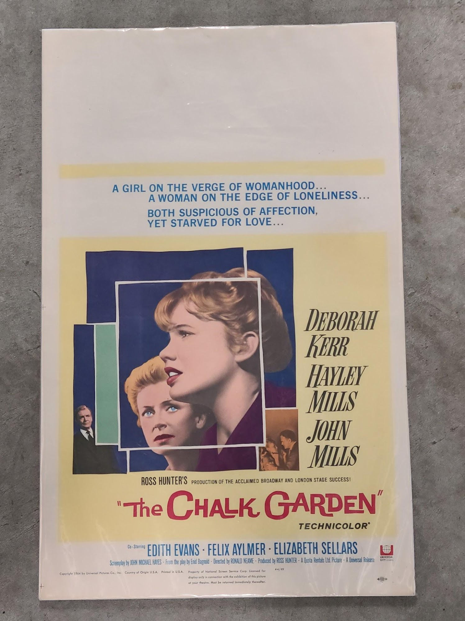 The Chalk Garden 1964 Window Cards