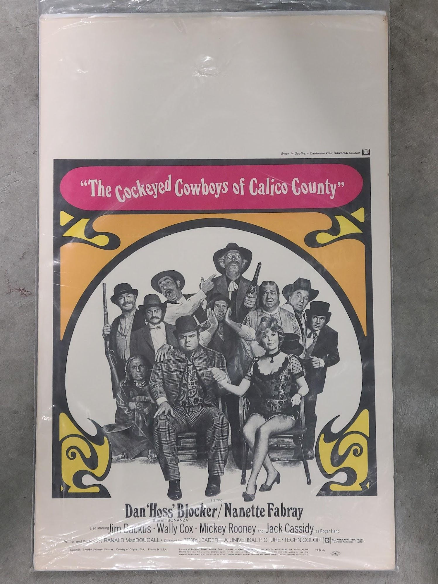 The Cockeyed Cowboys Of Calico County 1970 Window Cards