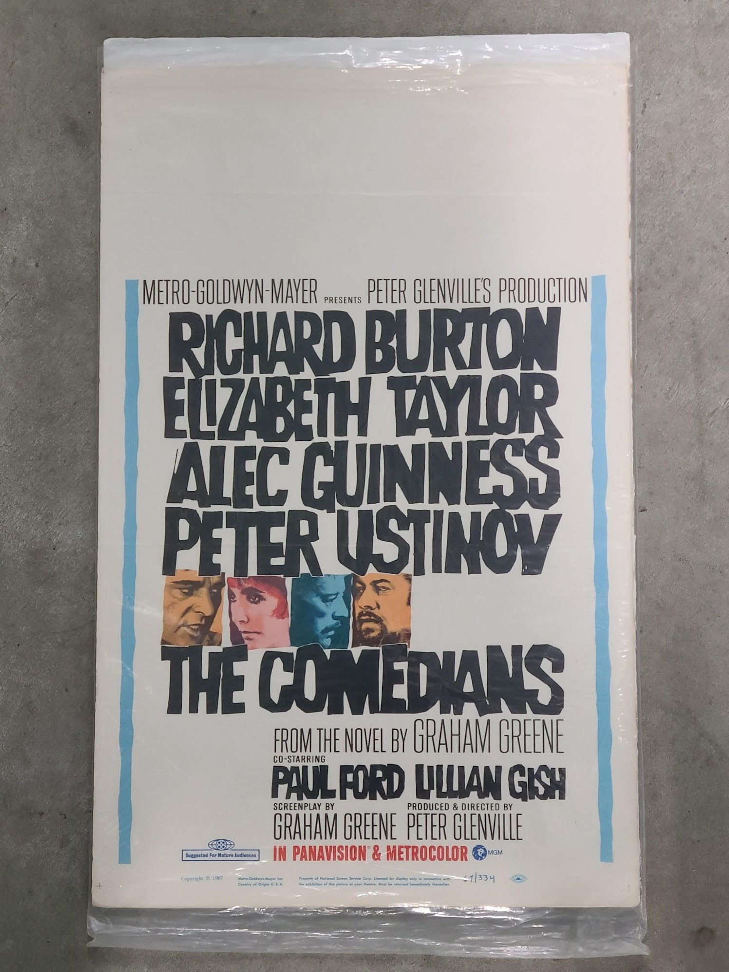 The Comedians 1967 Window Cards