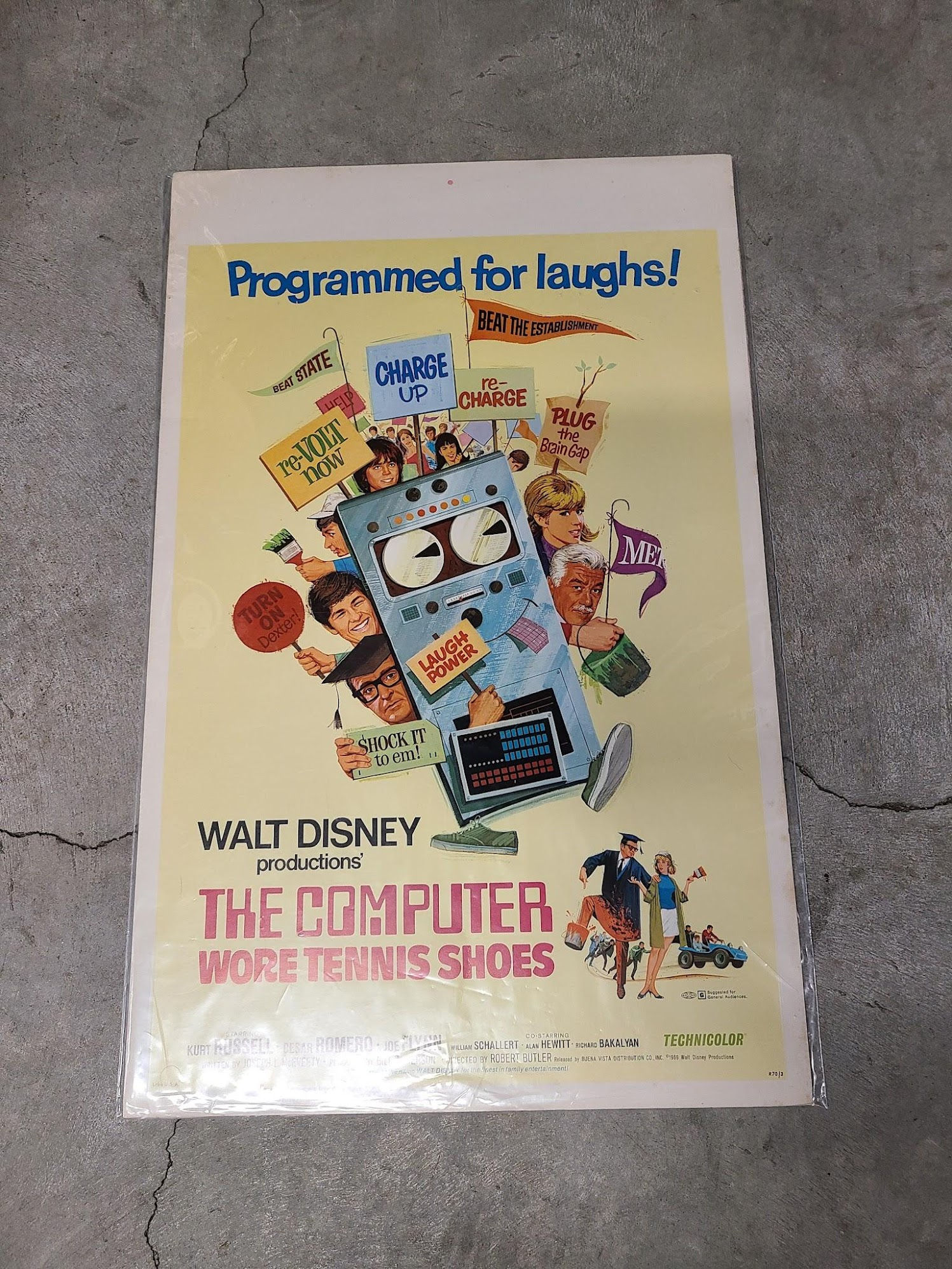 The Computer Wore Tennis Shoes 1970 Window Cards