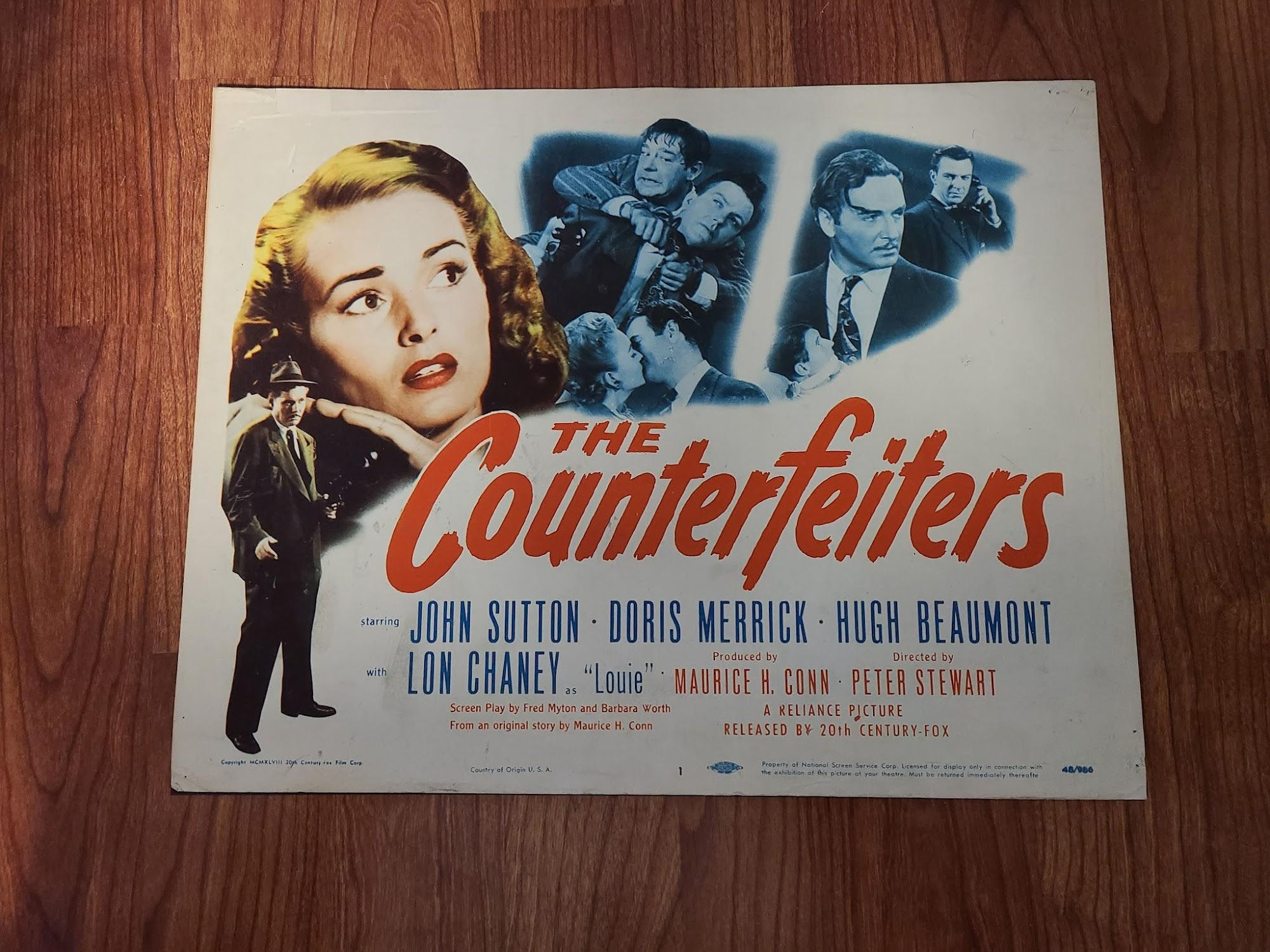 The Counterfeiters 1948 Title Cards