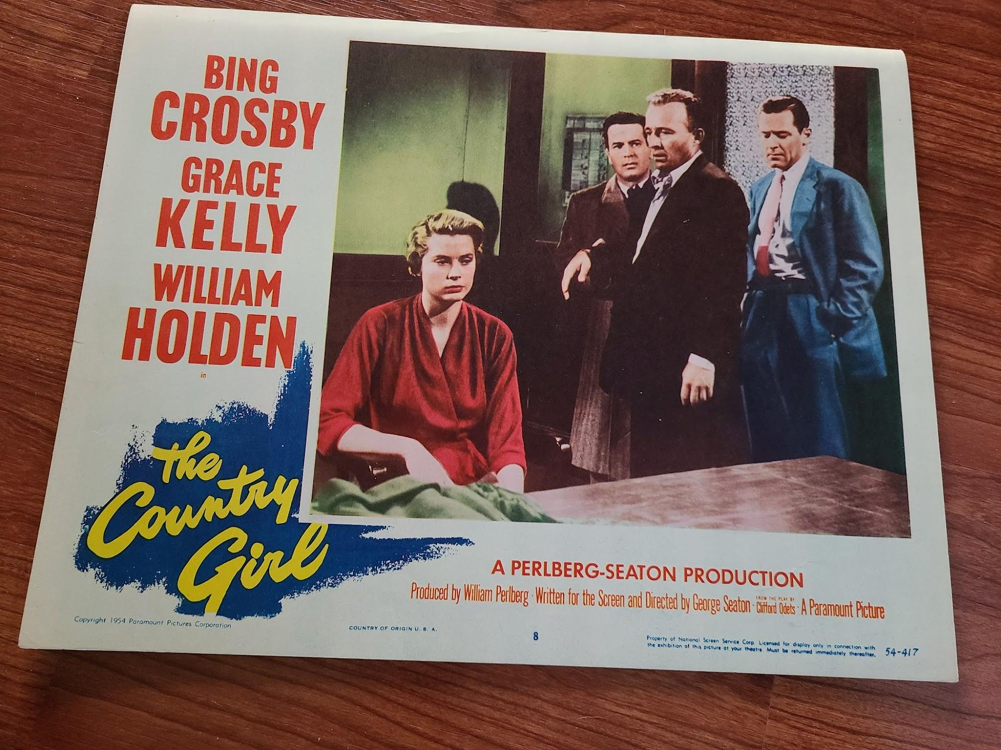 The Country Girl 1954 General Lobby Cards