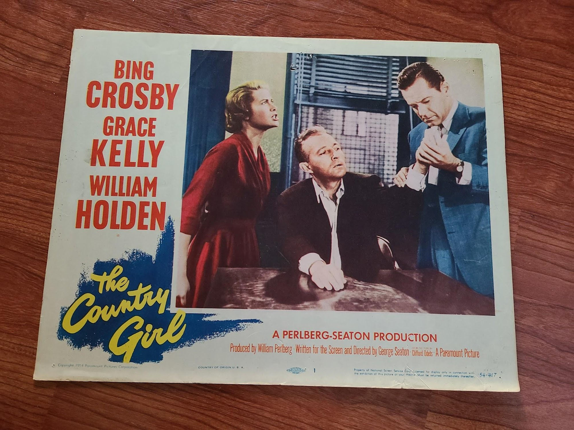 The Country Girl 1954 General Lobby Cards
