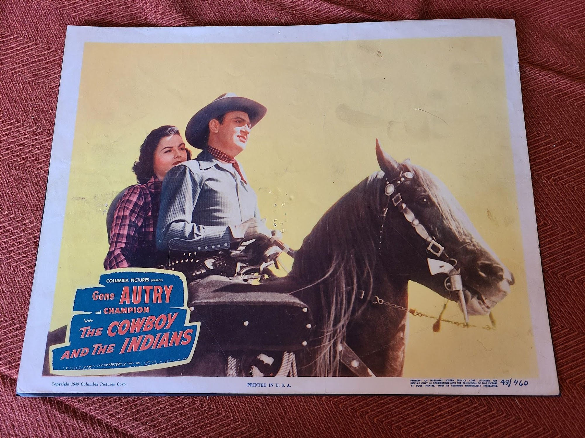 The Cowboy And The Indians 1949 Western Lobby Cards