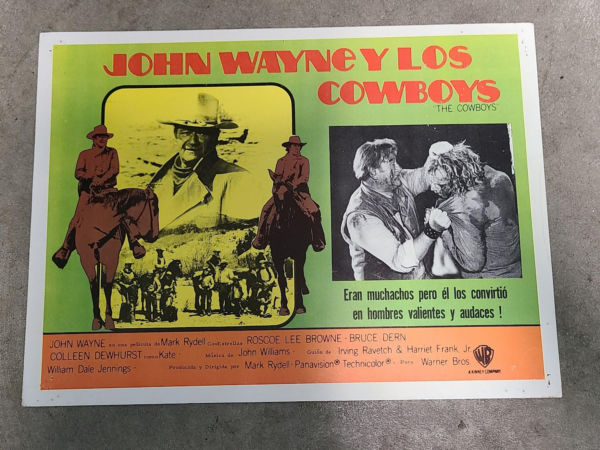 The Cowboys 1972 Mexican Lobby Cards