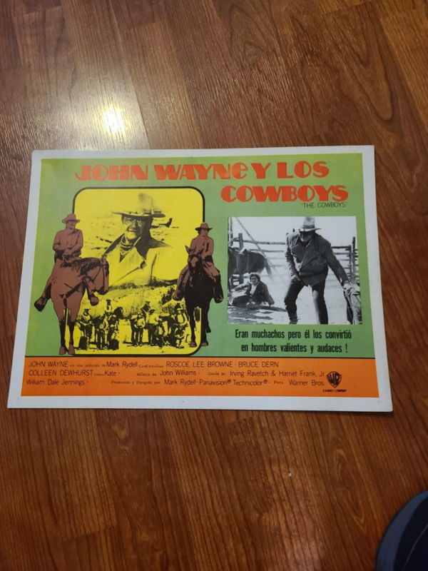 The Cowboys 1972 Mexican Lobby Cards