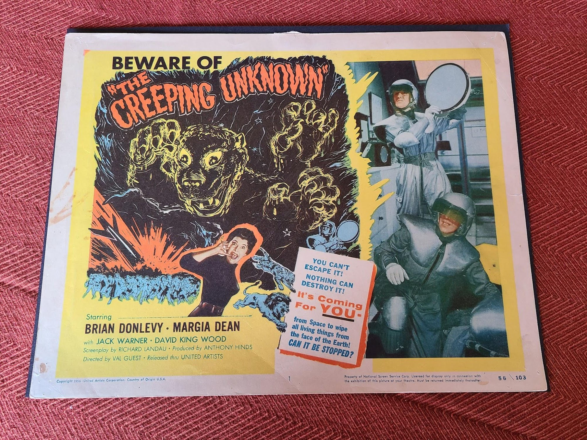 The Creeping Unknown 1956 Scifi/Horror