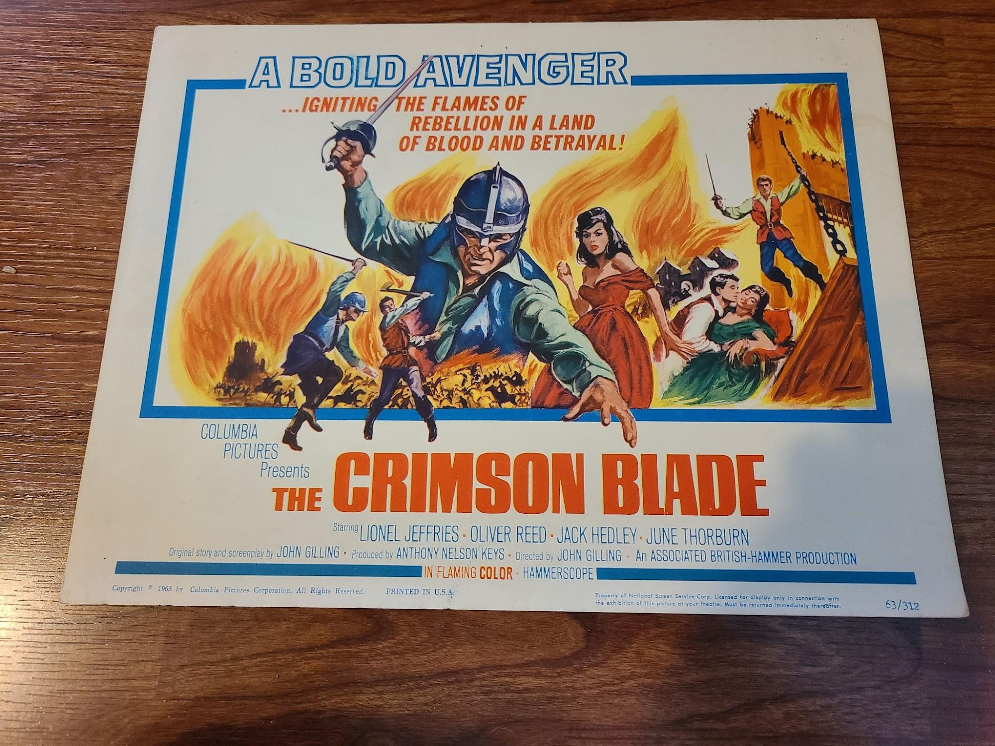 The Crimson Blade 1963 Title Cards