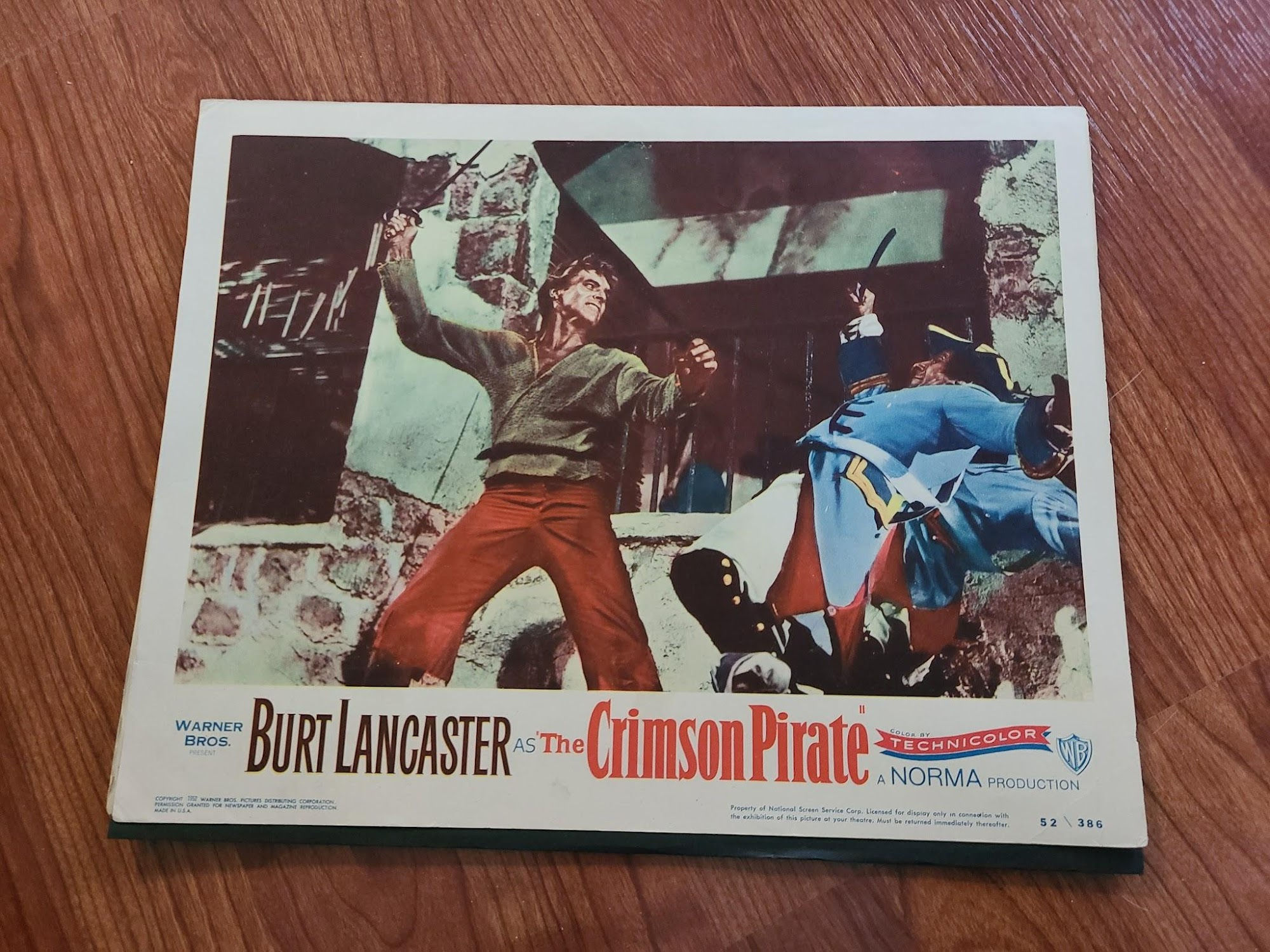 The Crimson Pirate 1952 General Lobby Cards