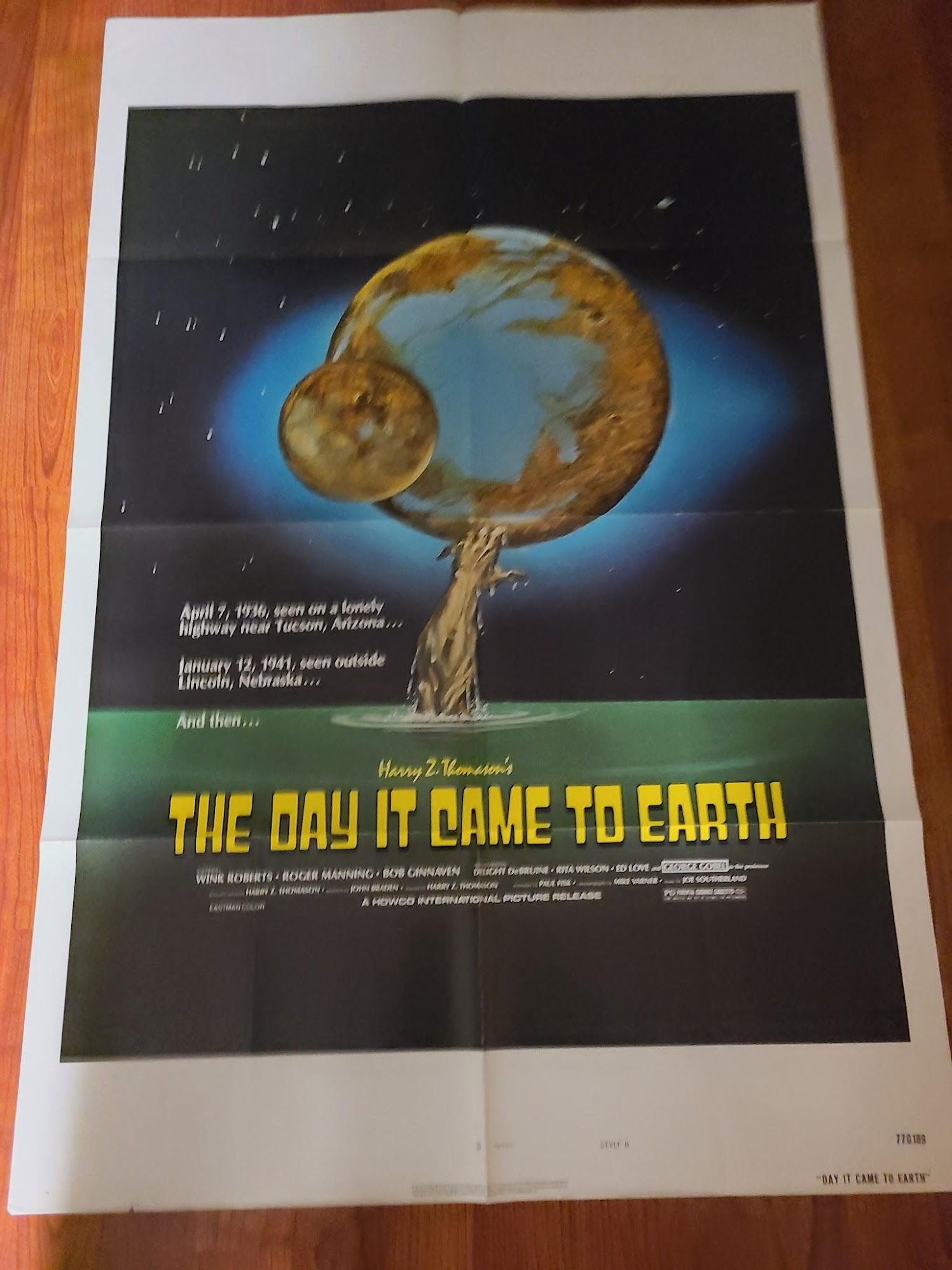 The Day it Came to Earth 1977 1 Sheets/US