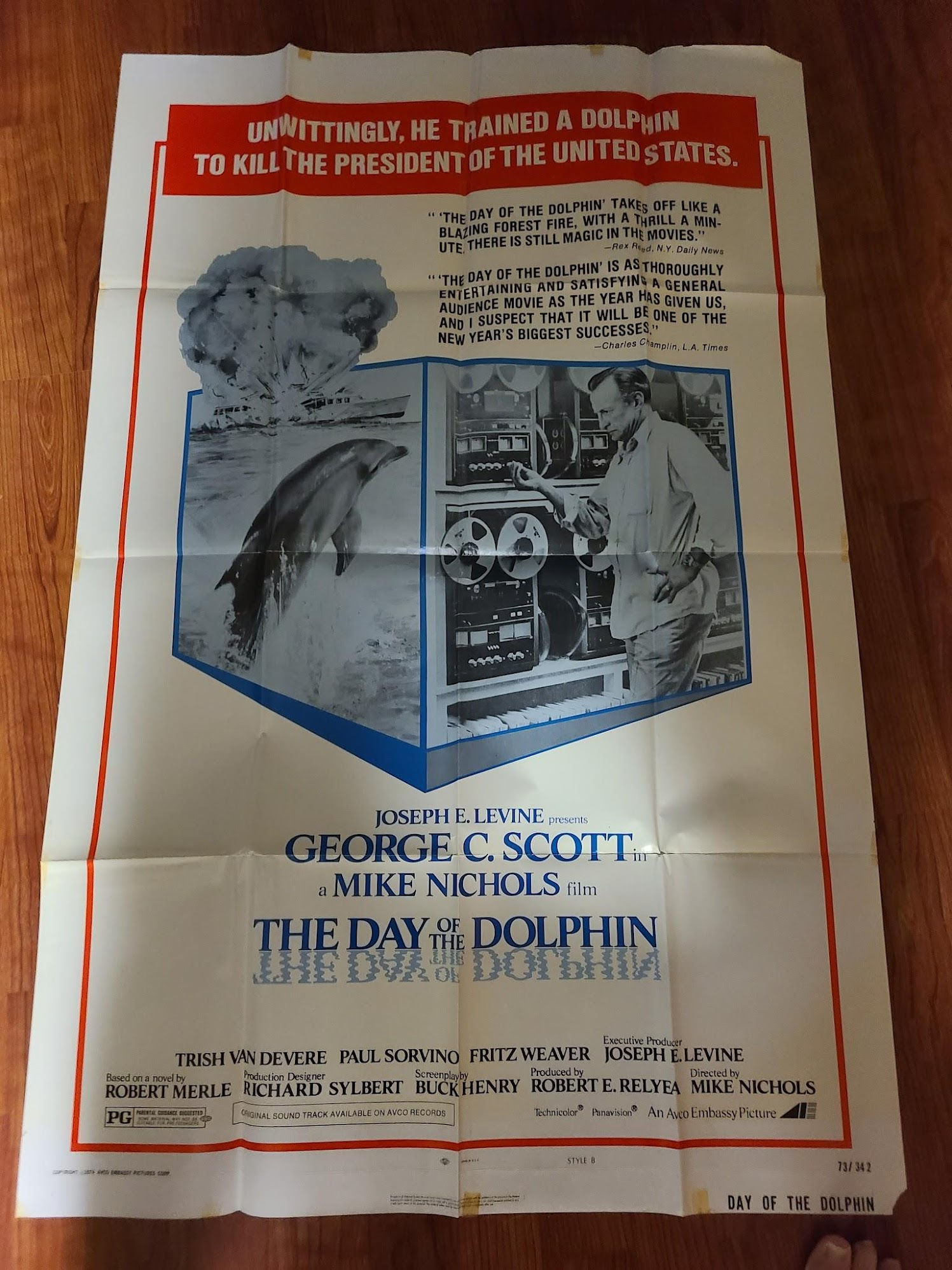 The Day of the Dolphin 1973 1 Sheets/US