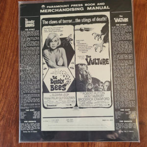 The Deadly Bees/ The Vulture 1967 Press Books