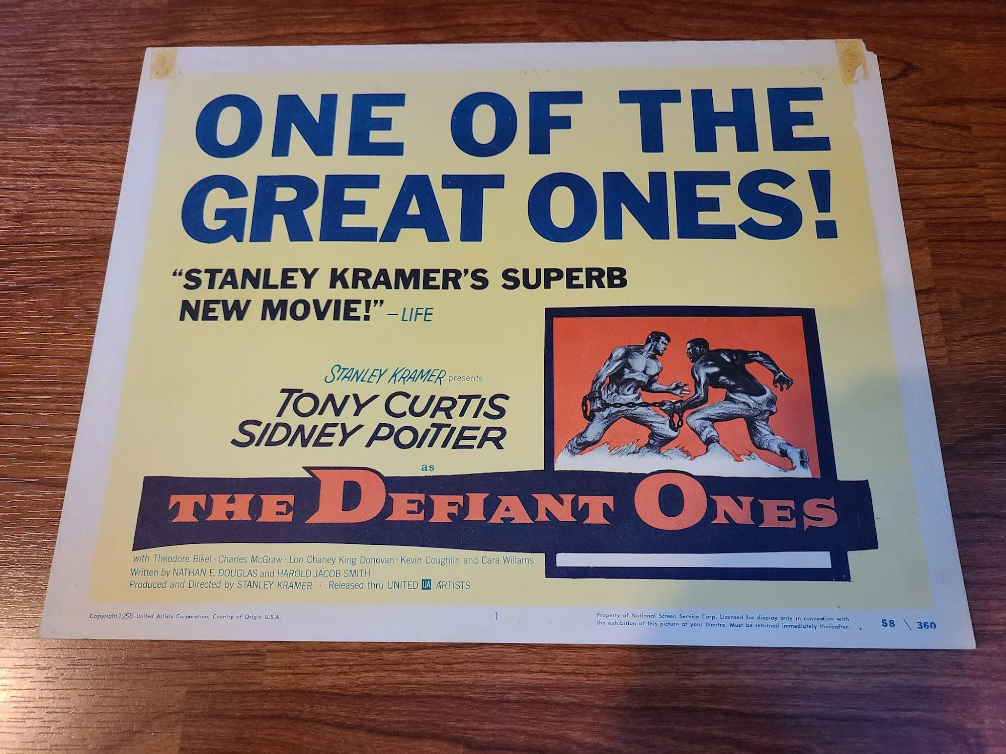 The Defiant Ones 1958 Title Cards