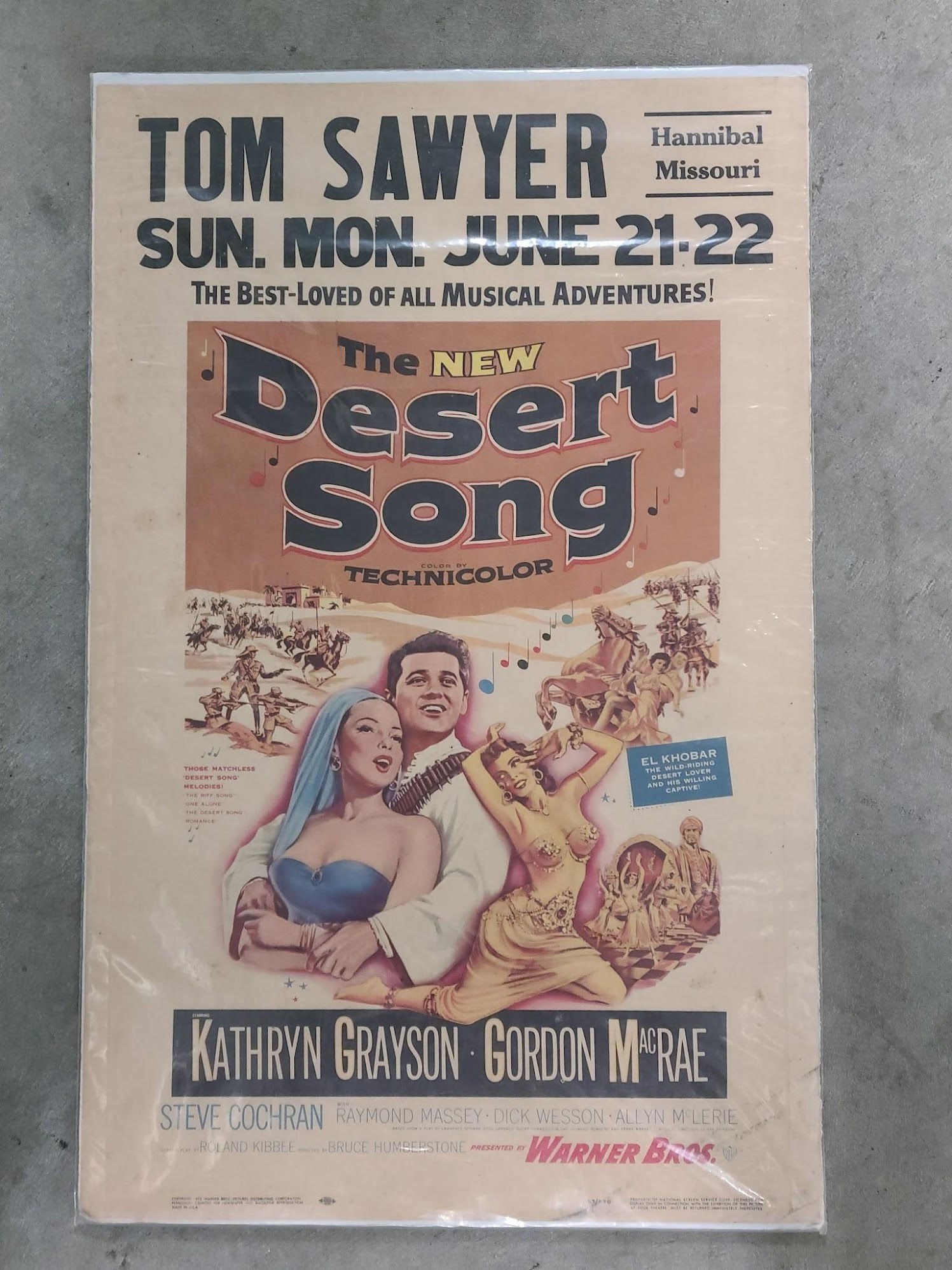 The Desert Song 1953 Window Cards
