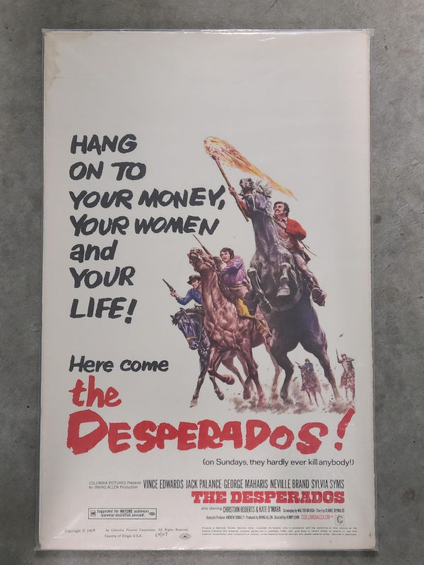 The Desperados 1969 Window Cards
