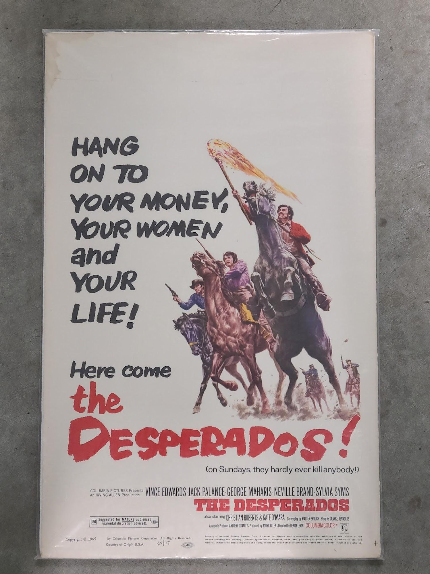 The Desperados 1969 Window Cards