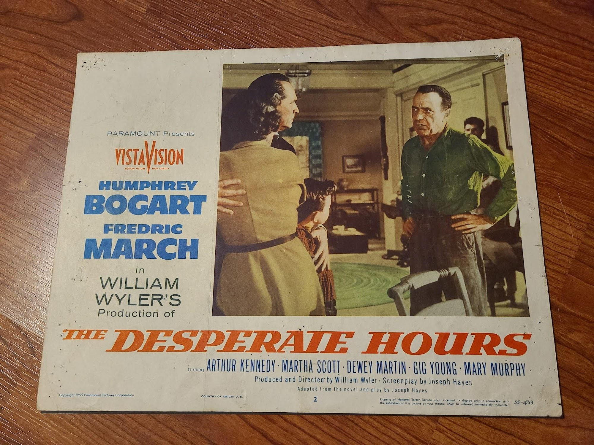 The Desperate Hours 1955 General Lobby Cards