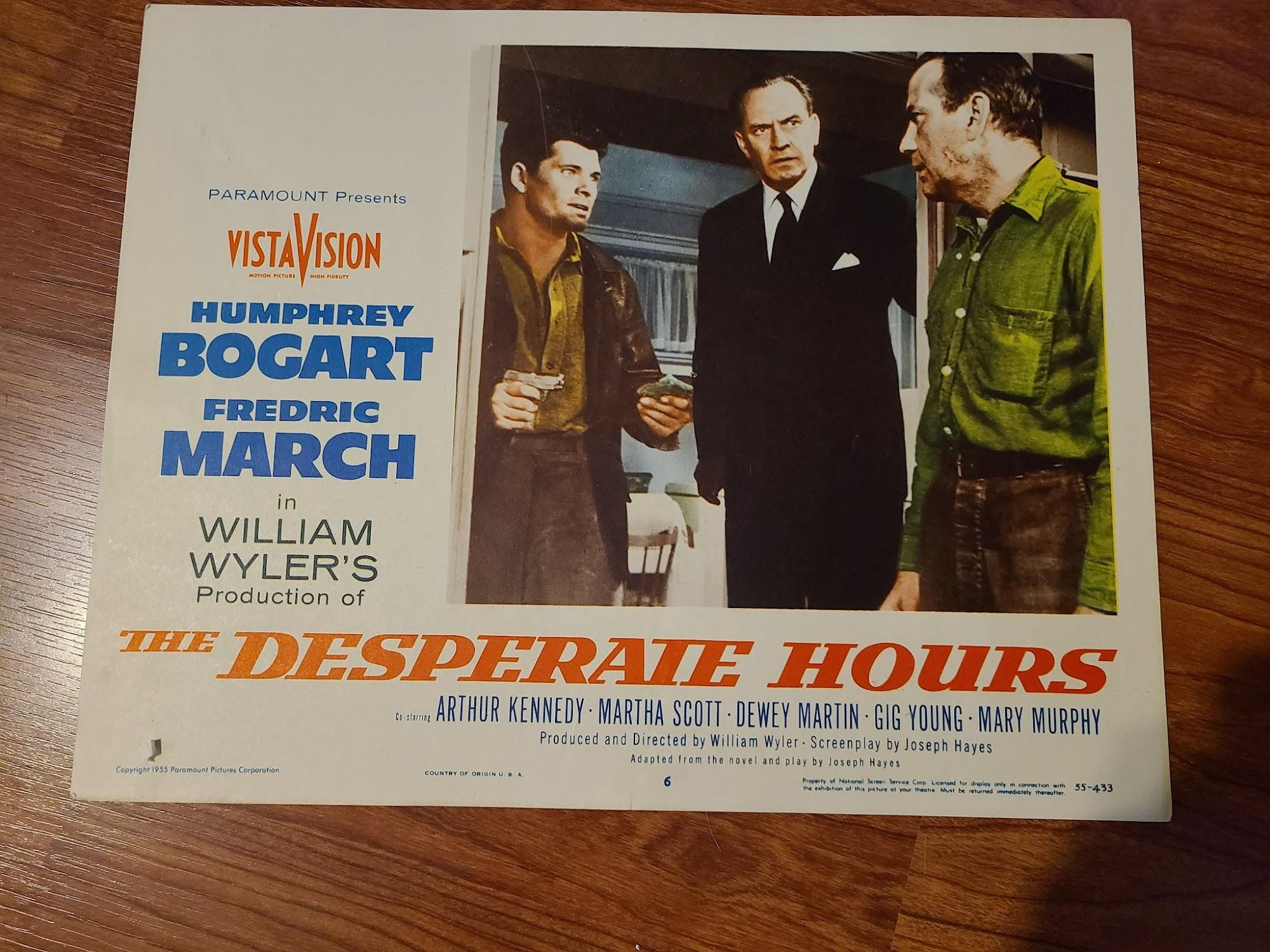 The Desperate Hours 1955 General Lobby Cards