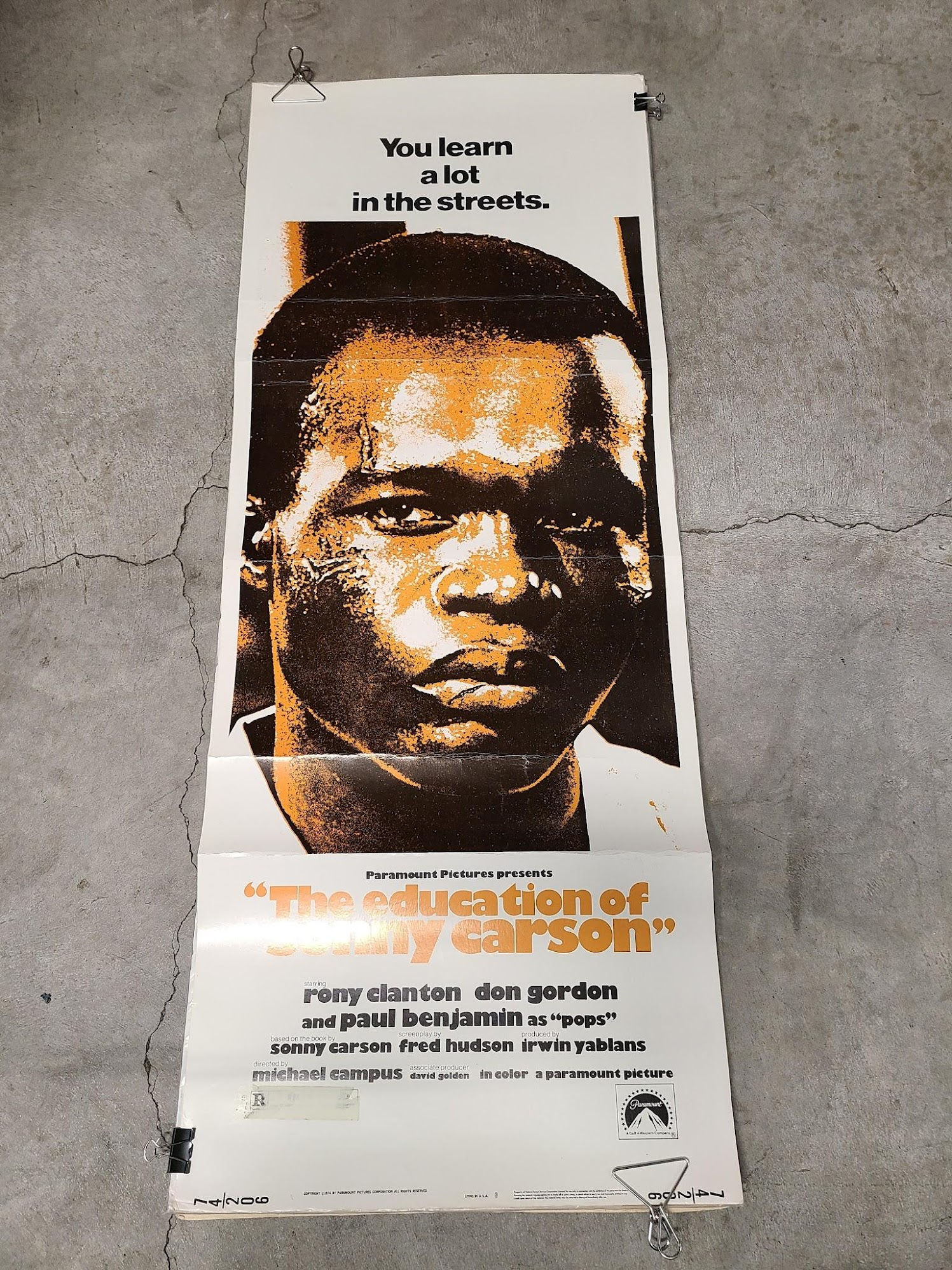 The Education of Sonny Carson 1974 Inserts