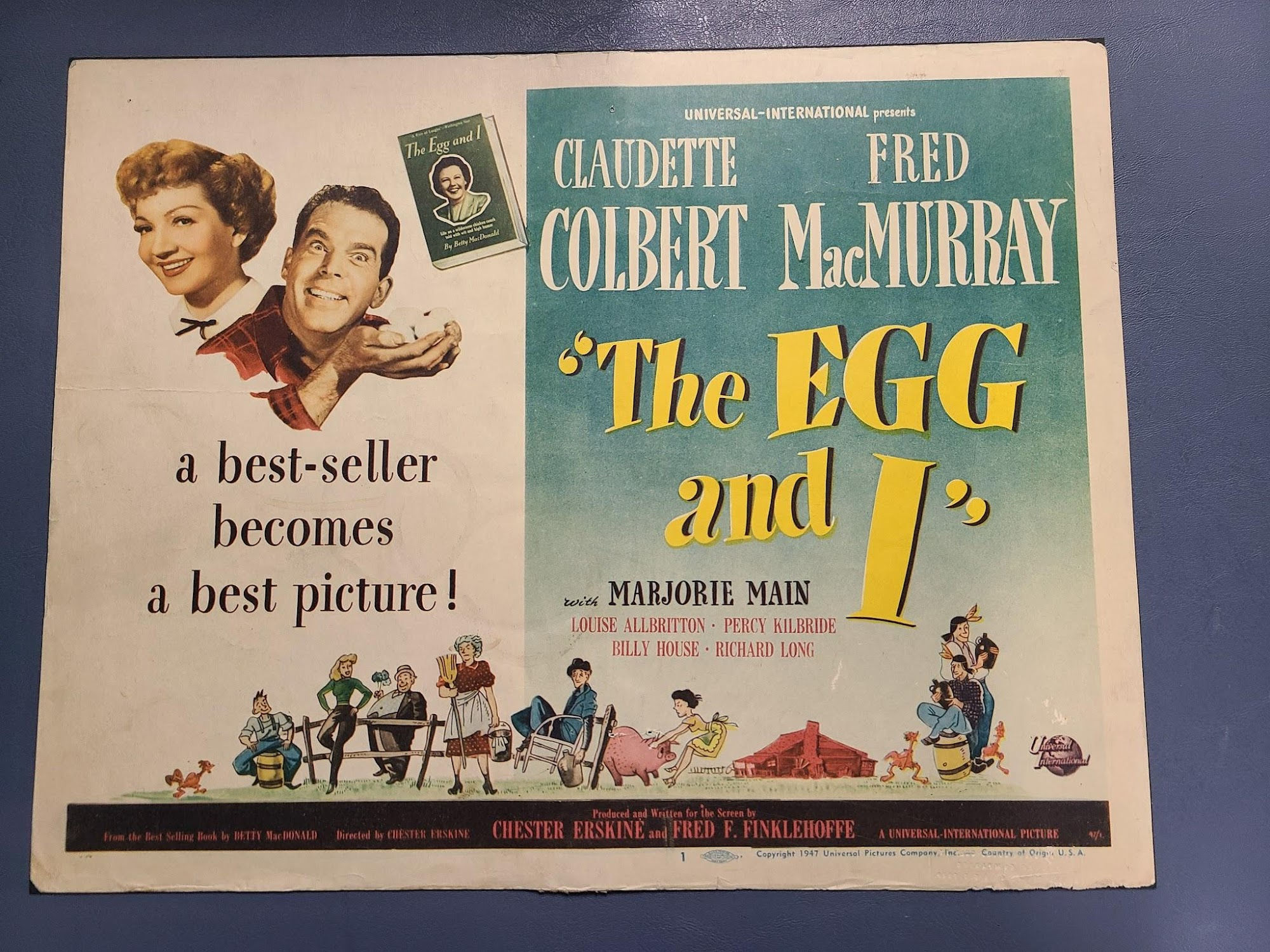 The Egg And I 1947 Title Cards