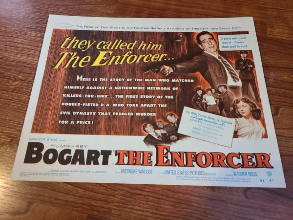 The Enforcer 1951 Title Cards