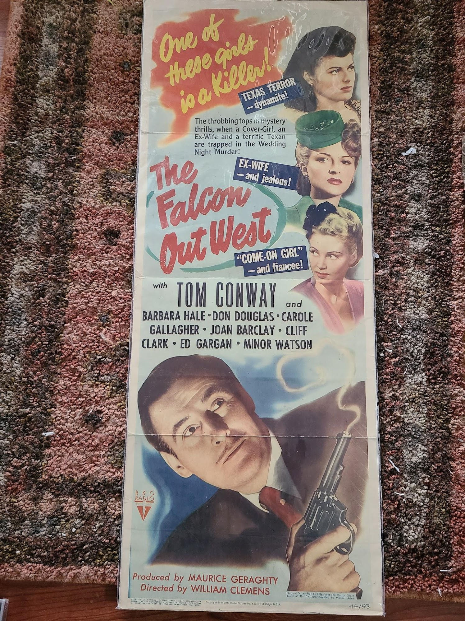 The Falcon Out West 1944 Inserts