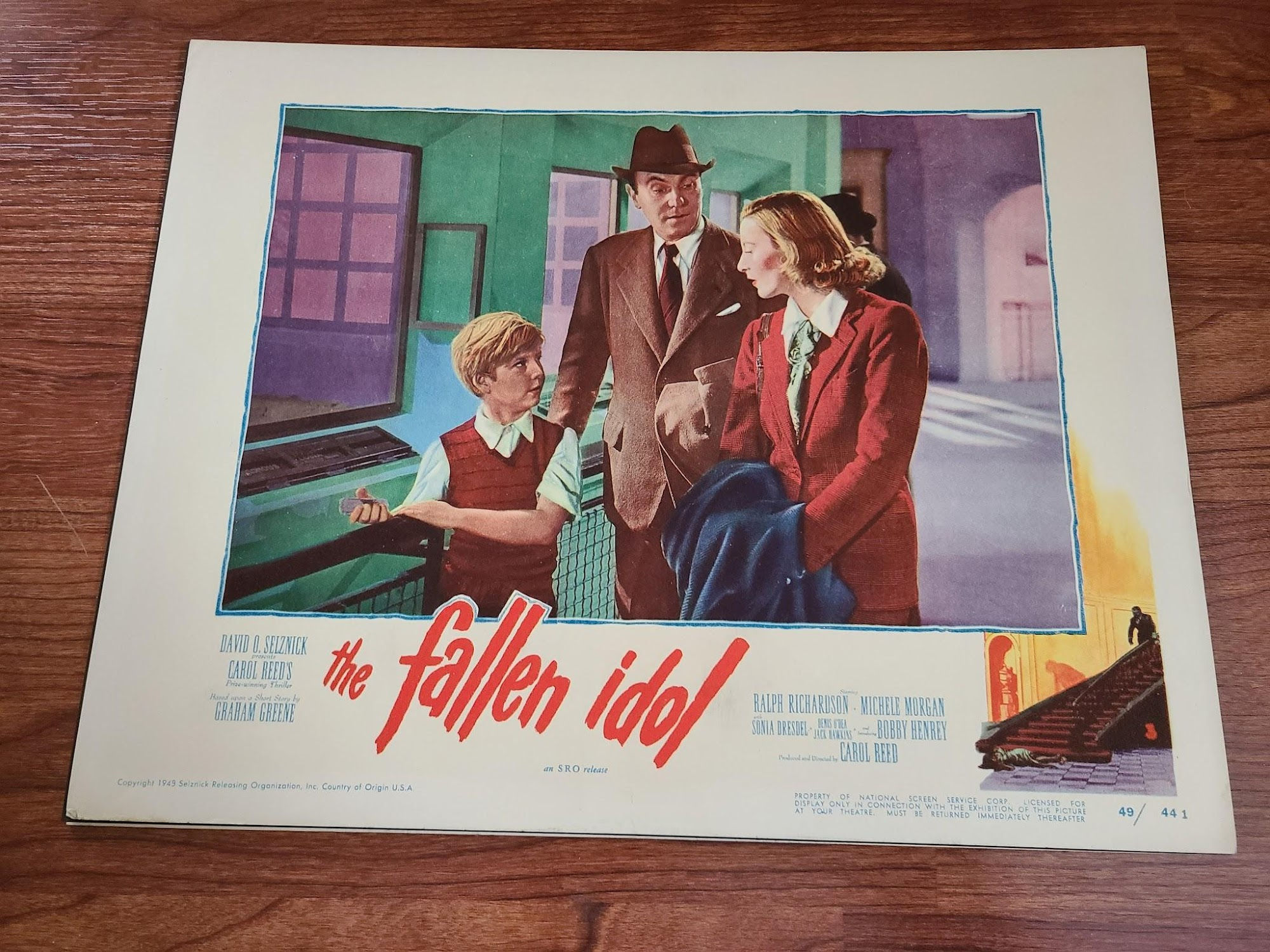 The Fallen Idol 1949 General Lobby Cards