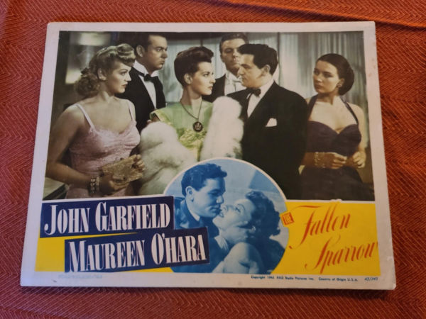 The Fallen Sparrow 1943 General Lobby Cards
